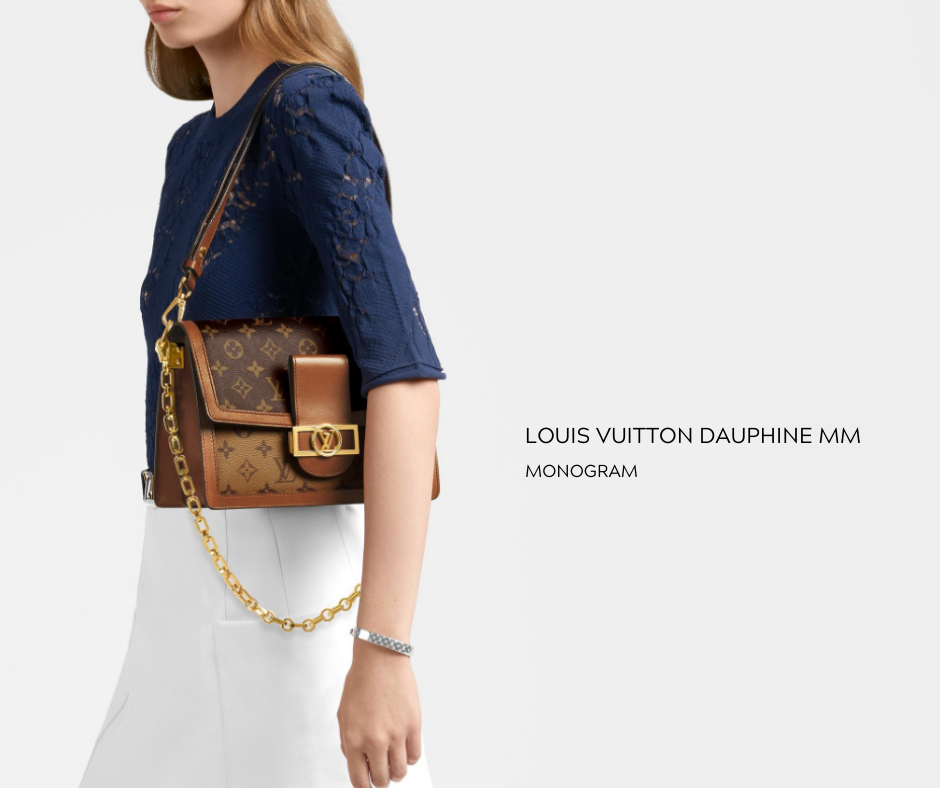LOUIS VUITTON DAUPHINE MM 25cm เกรดออริจินอลสลับแท้ 1:1 ใช้งานต่างประเทศได้