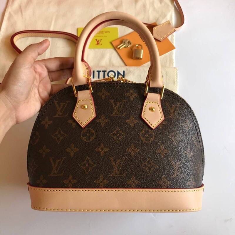 VIP 】หนังแท้ LOUIS VUITTON ALMA BB