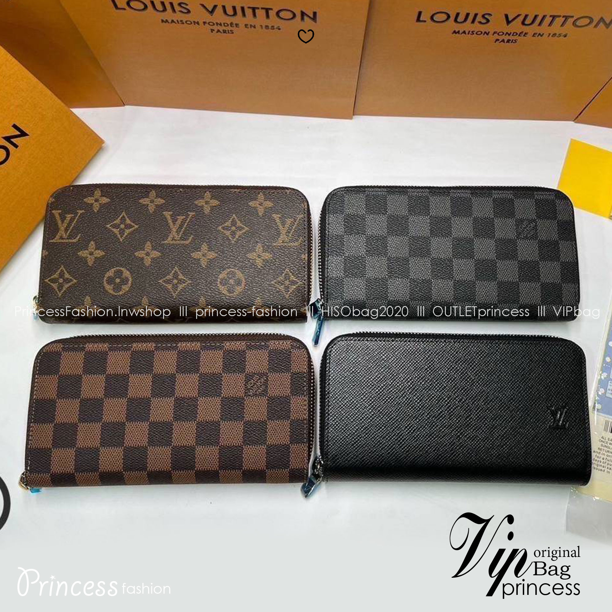 ORI หนังแท้ | LV Zippy Wallet Damier Ebene / Epi Leather Zippy Wallet / Zippy Wallet Monogram / LV Long Wallet กระเป๋าสตางค์ใบยาวซิปรอบ กระเป๋าสตางค์ผู้หญิง