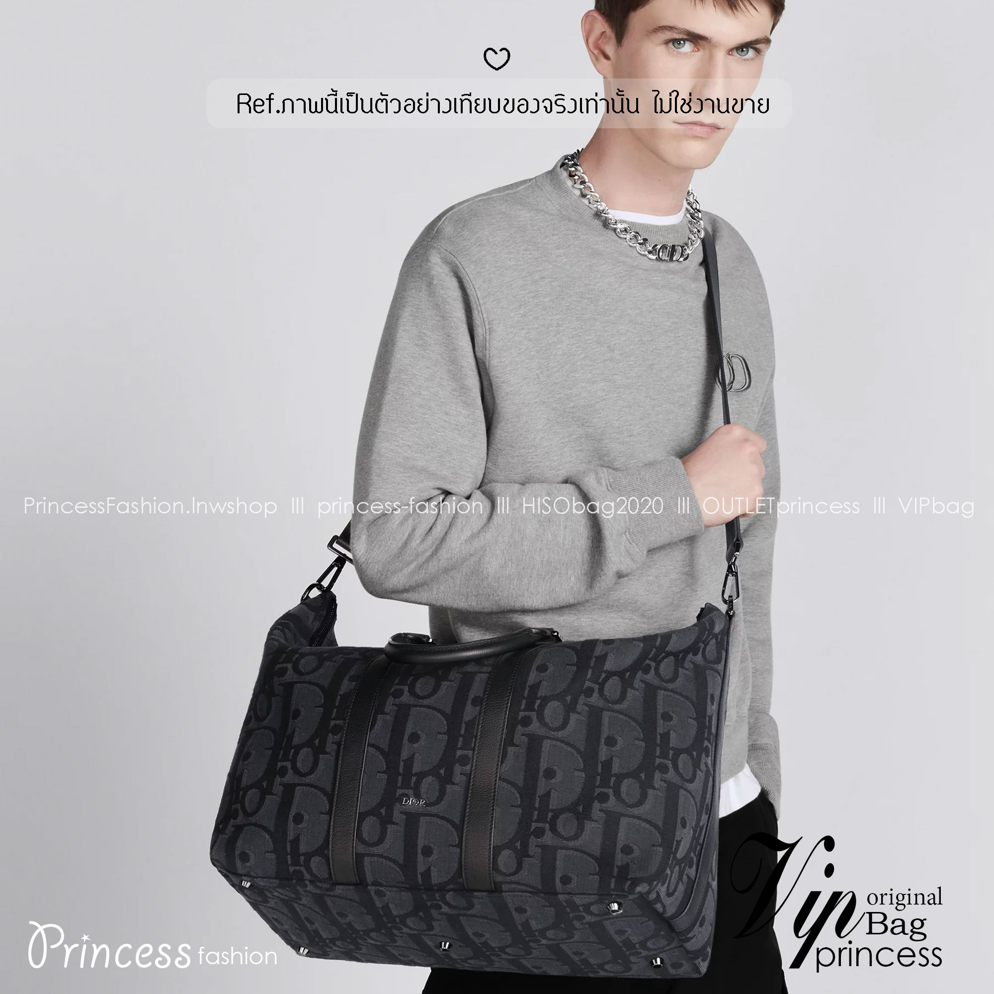 DIOR Weekender 40 Maxi / DIOR Keepall กระเป๋าสะพายใบใหญ่ Maxi Dior Oblique - Men's Fashion จุของได้เยอะ หรูหรามีระดับเป็นเอกลักษณ์ 🧡เกรดออริจินอล ใช้งานต่างประเทศได้