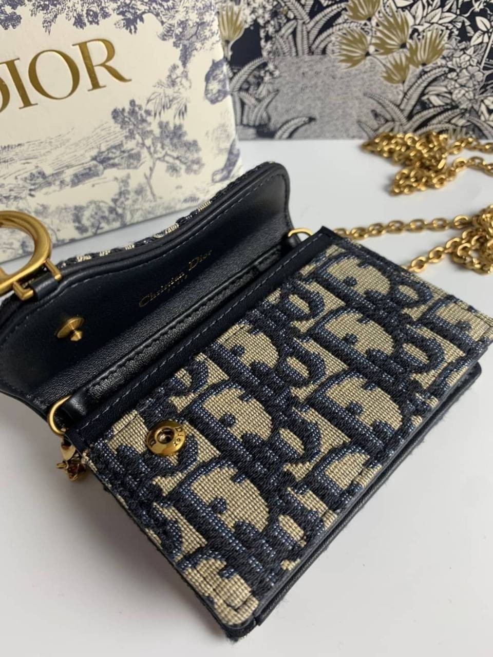 ORI Dior Saddle Nano Pouch / Dior Oblique Jacquard พร้อมส่งที่ไทย ภาพสินค้าถ่ายจากงานขายจริง ใช้งานต่างประเทศได้