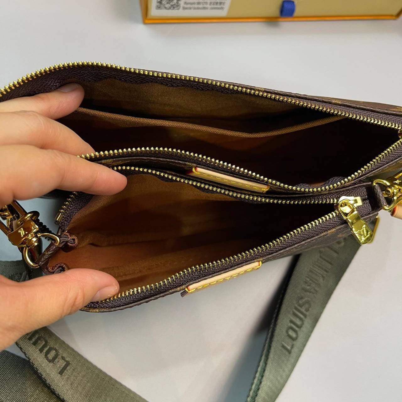 หนังแท้ LOUIS VUITTON MULTI-POCHETTE ACCESSOIRES Monogram 3in1 พร้อมส่งที่ไทย เกรดใช้งานต่างประเทศได้