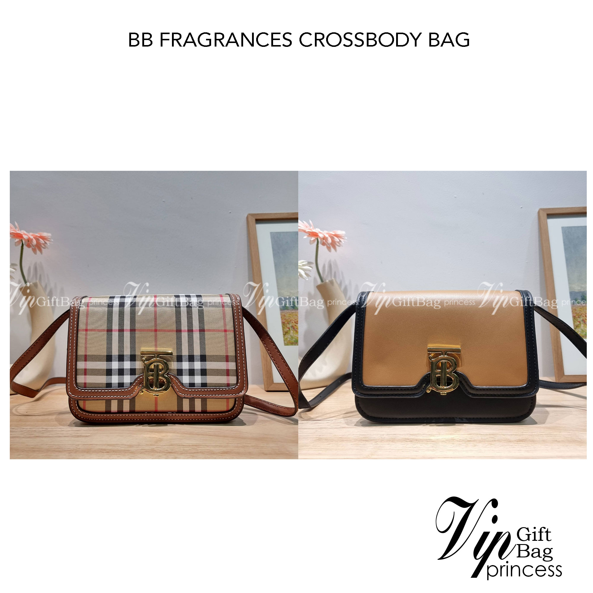 BURBERRY FRAGRANCES CROSSBODY BAG / BURBERRY SMALL CHECK CANVAS AND LEATHER TB BAG เบสท์ไอเท็ม!! คอลเลคชั่นที่ปังตลอดปี รอบนี้ออกแบบสไตล์ผู้ดีอังกฤษ