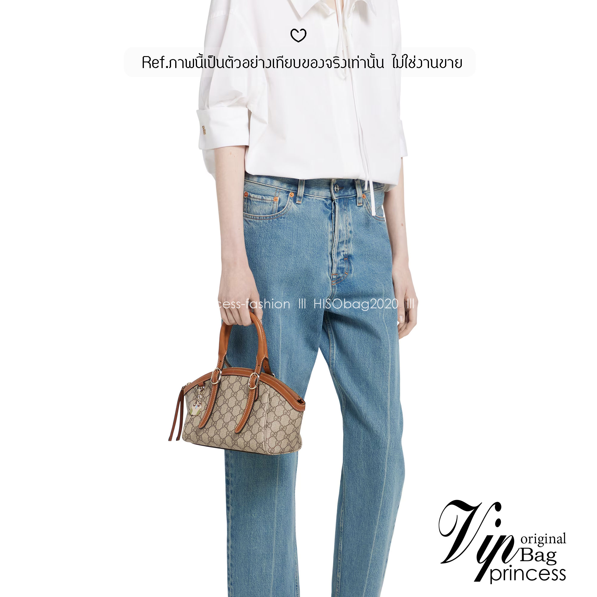 GUCCI GG Emblem small top handle bag กระเป๋าสะพายทรงโท้ทใบเล็ก ที่ขนาดกำลังสวย ใส่ของได้แบบจุกๆ