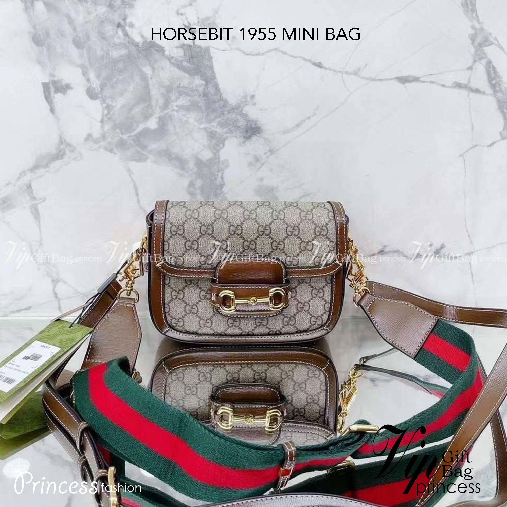 GUCCI HORSEBIT 1955 MINI BAG เกรดออริจินอล กระเป๋าสะพาย crossbody รุ่นฮิต สุดหรูหรา คลาสสิค จุของสำคัญได้เยอะ มาพร้อมสายสะพายยาว 2 เส้น สามารถ ปรับระดับได้ ถอดออกได้ รุ่นนี้ใช้งานดีมาก บอกต่อกันถึงที่สุด ใช้ได้ทุกโอกาส เป็นอีกรุ่นที่โดดเด่นมากๆ