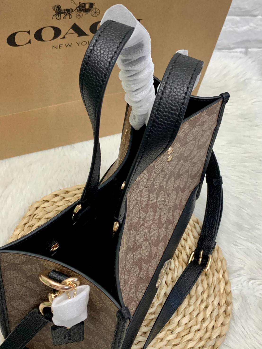 ของแท้ 100% COACH DEMPSEY CARRYALL IN SIGNATURE CANVAS ((1955))