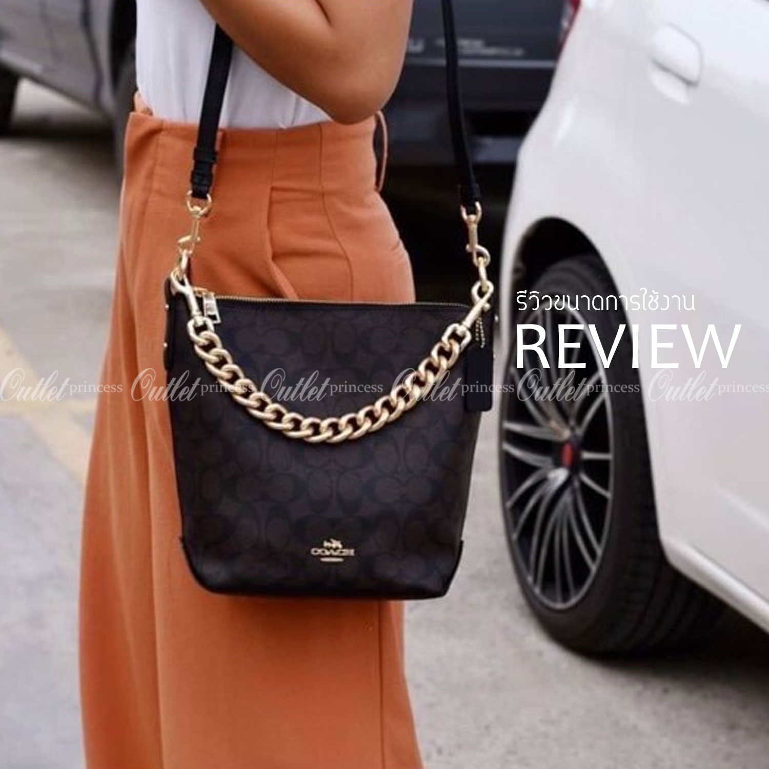 COACH MINI ABBY DUFFLE IN SIGNATURE CANVAS BROWN LIGHT GOLD