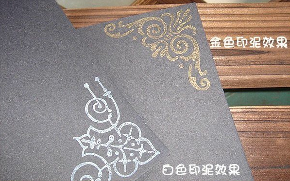 ชุดตัวปั๊ม floral wooden stamp set ตัวด้ามไม้พร้อม หมึก twin color