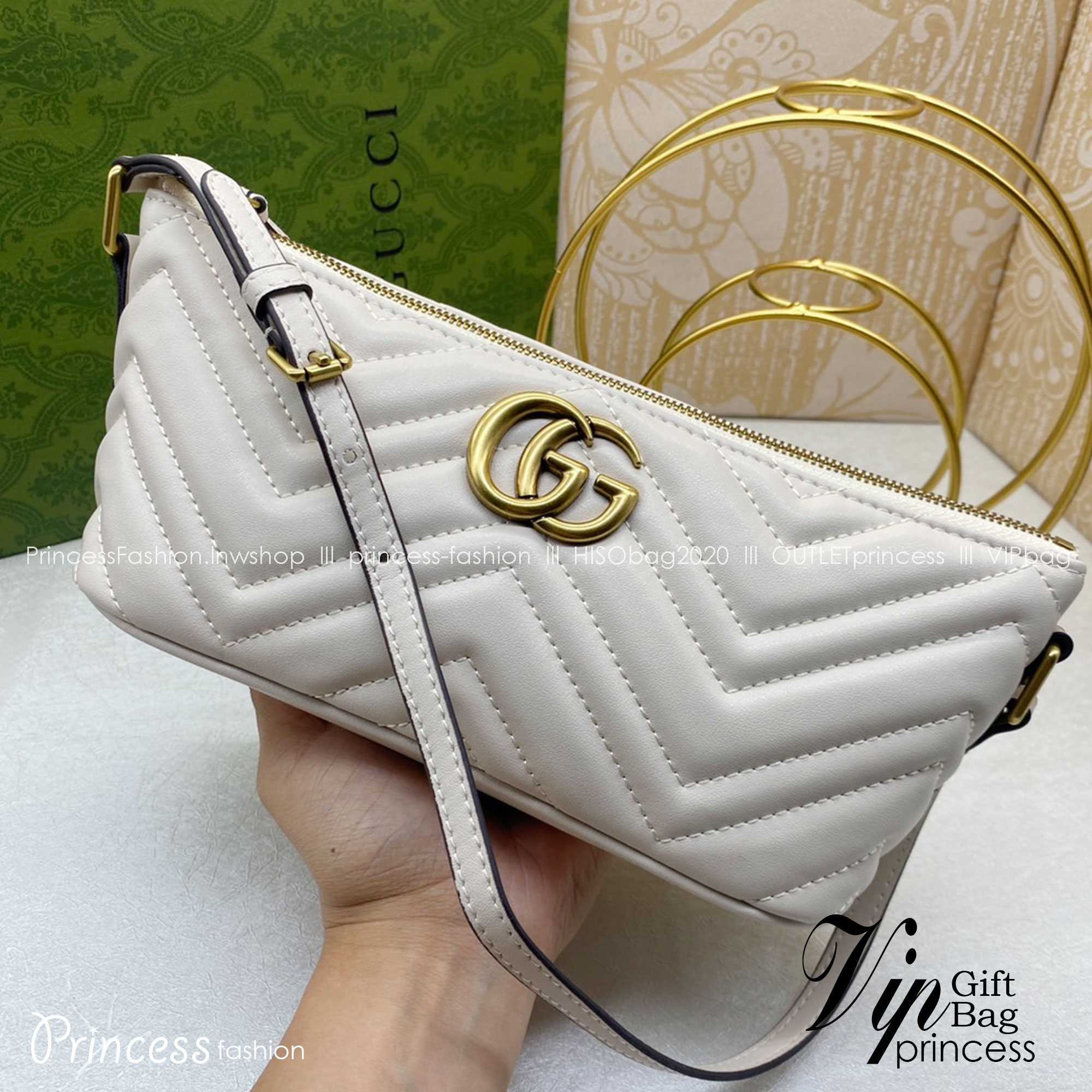 GUCCI GG Marmont matelasse shoulder bag / GUCCI Marmont เกรดออริจินอล 1:1 ใช้งานต่างประเทศได้ รุ่นใหม่ล่าสุด