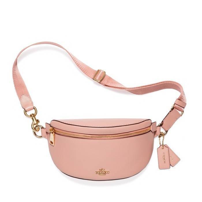 COACH SELENA BELT BAG WITH BUNNY (39315 Pink) / (39316 Black) กระเป๋าสะพาย/คาดอก/คาดเอว รุ่น Limited Edition น่ารักมาก💕 วัสดุหนังแท้ หนังนิ่มอยู่ทรง เปิด-ปิด ด้วยซิป ใส่ Iphone+ กระเป๋าสตางค์ใบสั้น ใส่ของจุกจิกได้ ด้านหลังมีอีก 1 ช่องซิป สายปรับระ