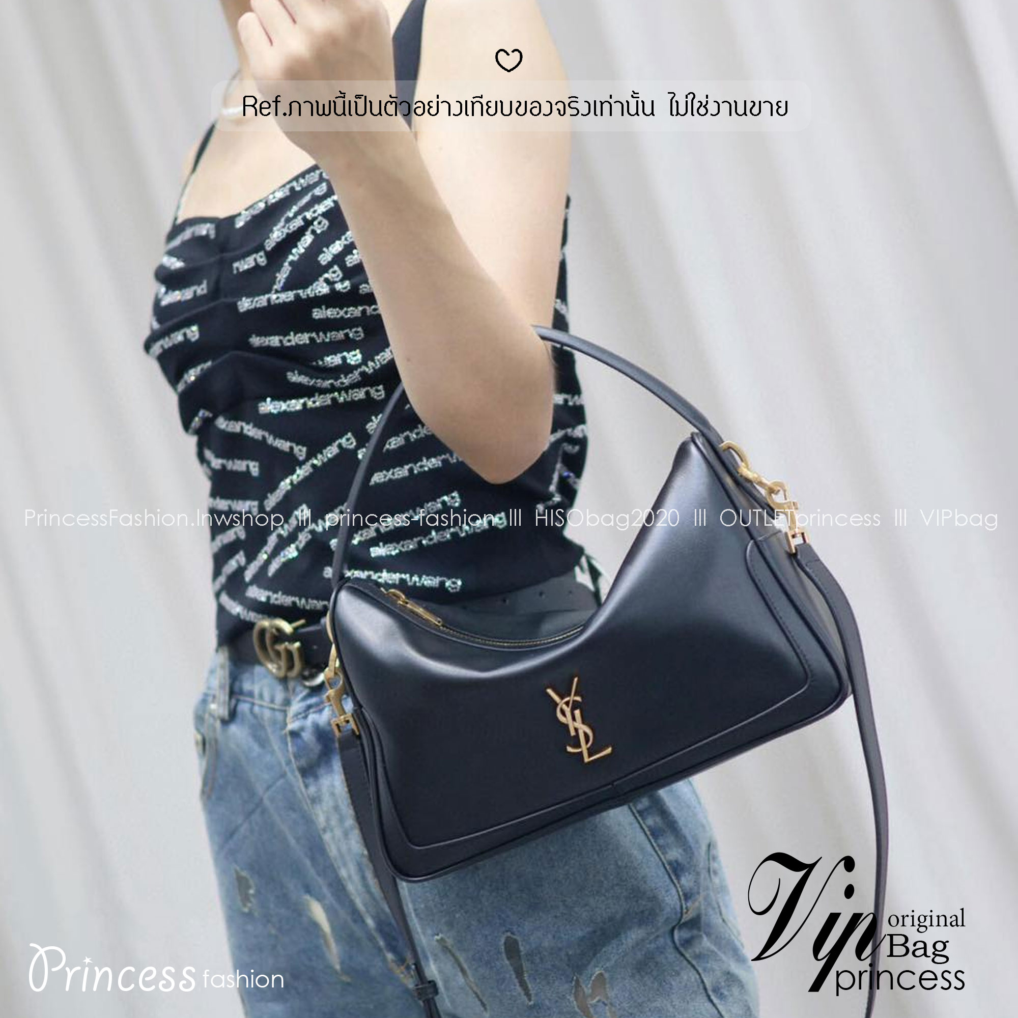 YSL Camera Supple Bag กระเป๋าสะพายทรงกล้องใบขนาดกลาง ถือจับถนัดมือ จุของได้เยอะ ดีไซส์เรียบหรูดูแพง 🧡เกรดออริ ใช้งานต่างประเทศได้