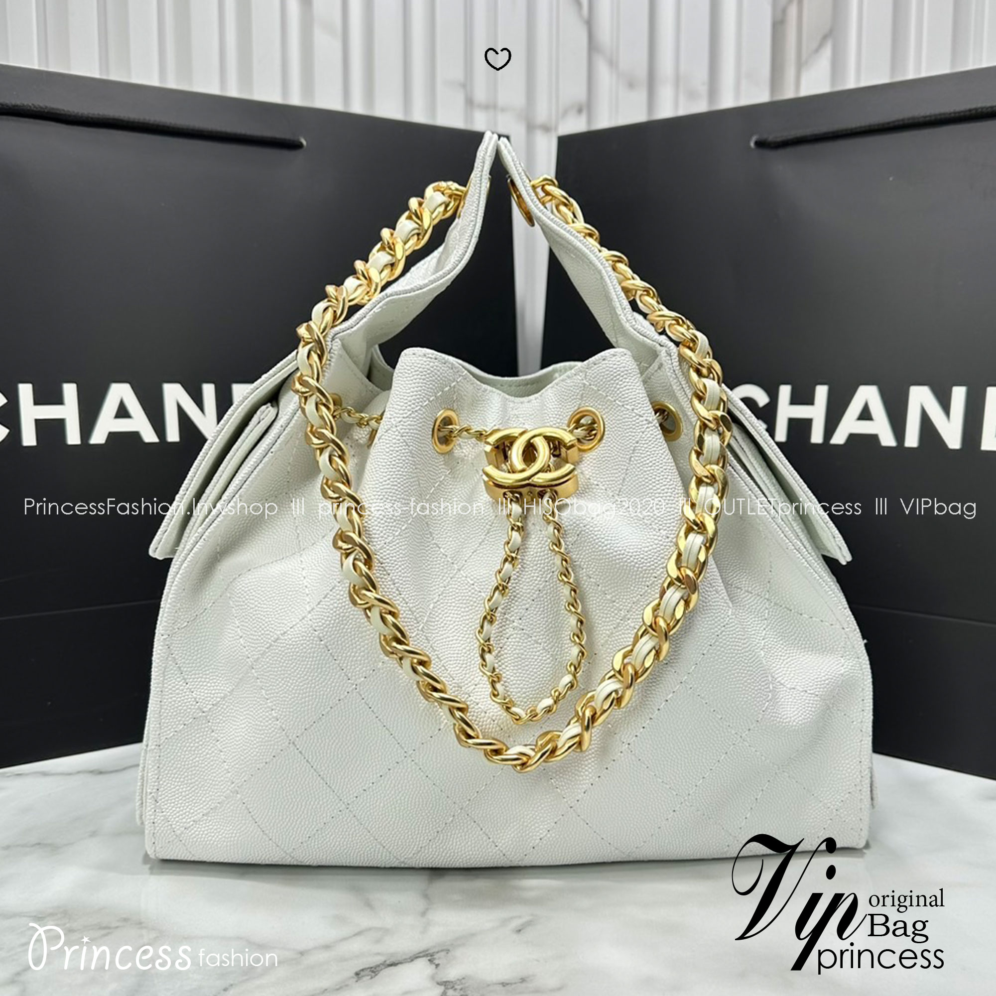 ORI หนังแท้ | 25cm CHANEL 25 Small Handbag Spring-Summer 2025 กระเป๋าสะพายรุ่นใหม่สุดฮอตแห่งปี หนังแท้ลายเกรน ที่สุดแห่งความไอคอนิก มาพร้อมใบเล็ก อะไหล่สีทองสวยหรู