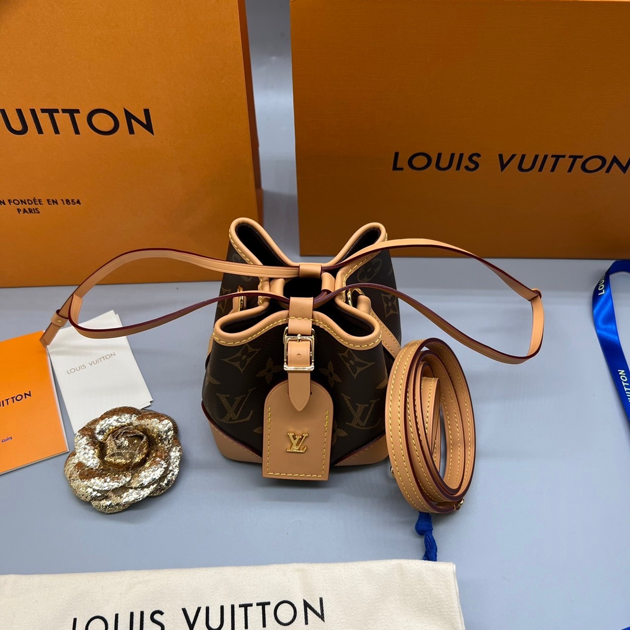 ORI Louis Vuitton Noe Purse Monogram Brown / LV NOE PURSE IN MONOGRAM เกรดออริจินอล สินค้าจริงตามรูป พร้อมส่งที่ไทย