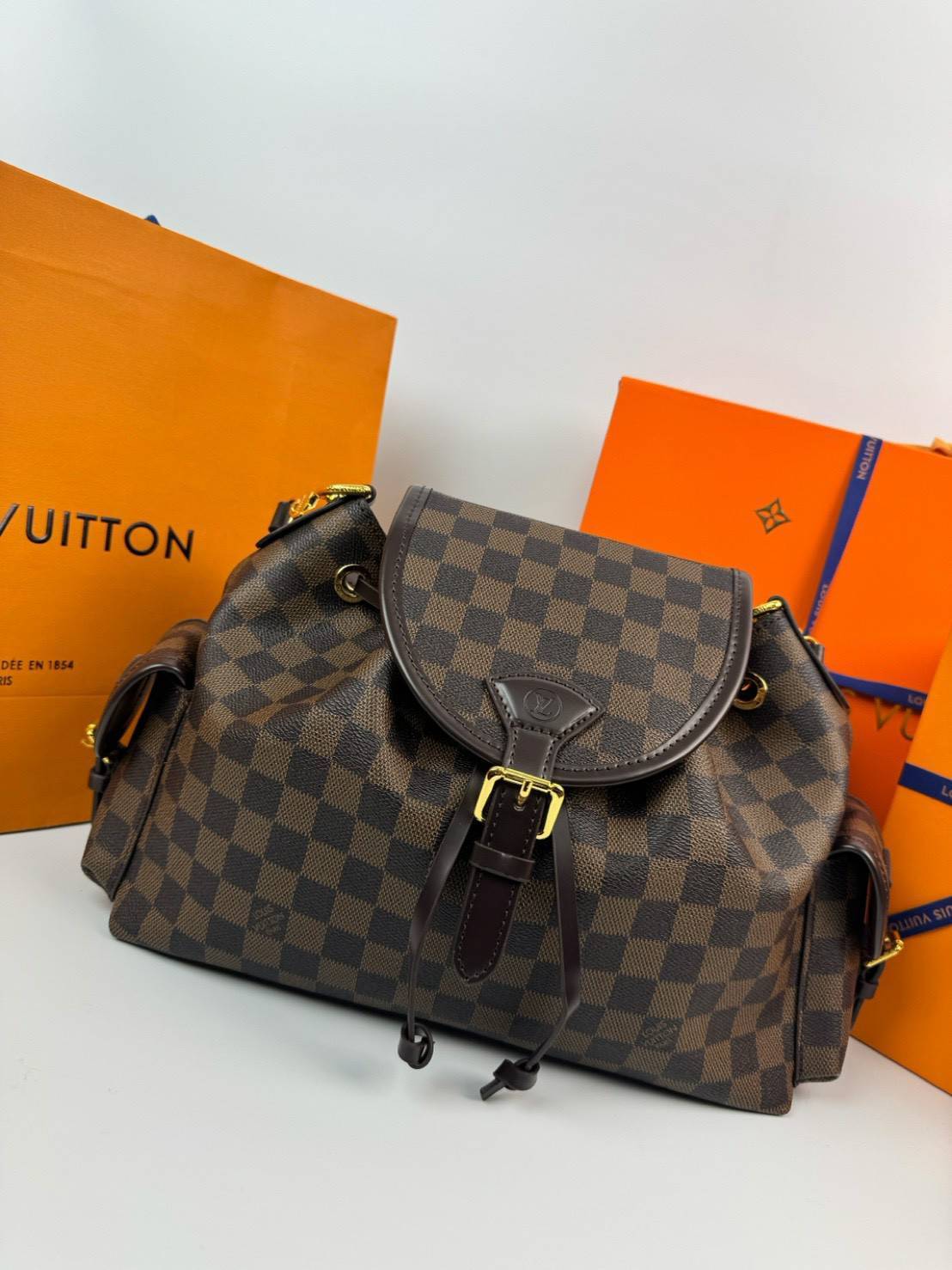 ORI หนังแท้ | LV Odyssee bag Damier Canvas กระเป๋าสะพายดีไซน์ใหม่ คอลเลกชันประจำฤดูกาล Pre-Fall 2025 ออกแบบมาเพื่อเชิดชูมรดกล้ำค่าที่สืบทอดจากรุ่นสู่รุ่น ดีไซน์ทันสมัยใช้งานได้ทุกวัน