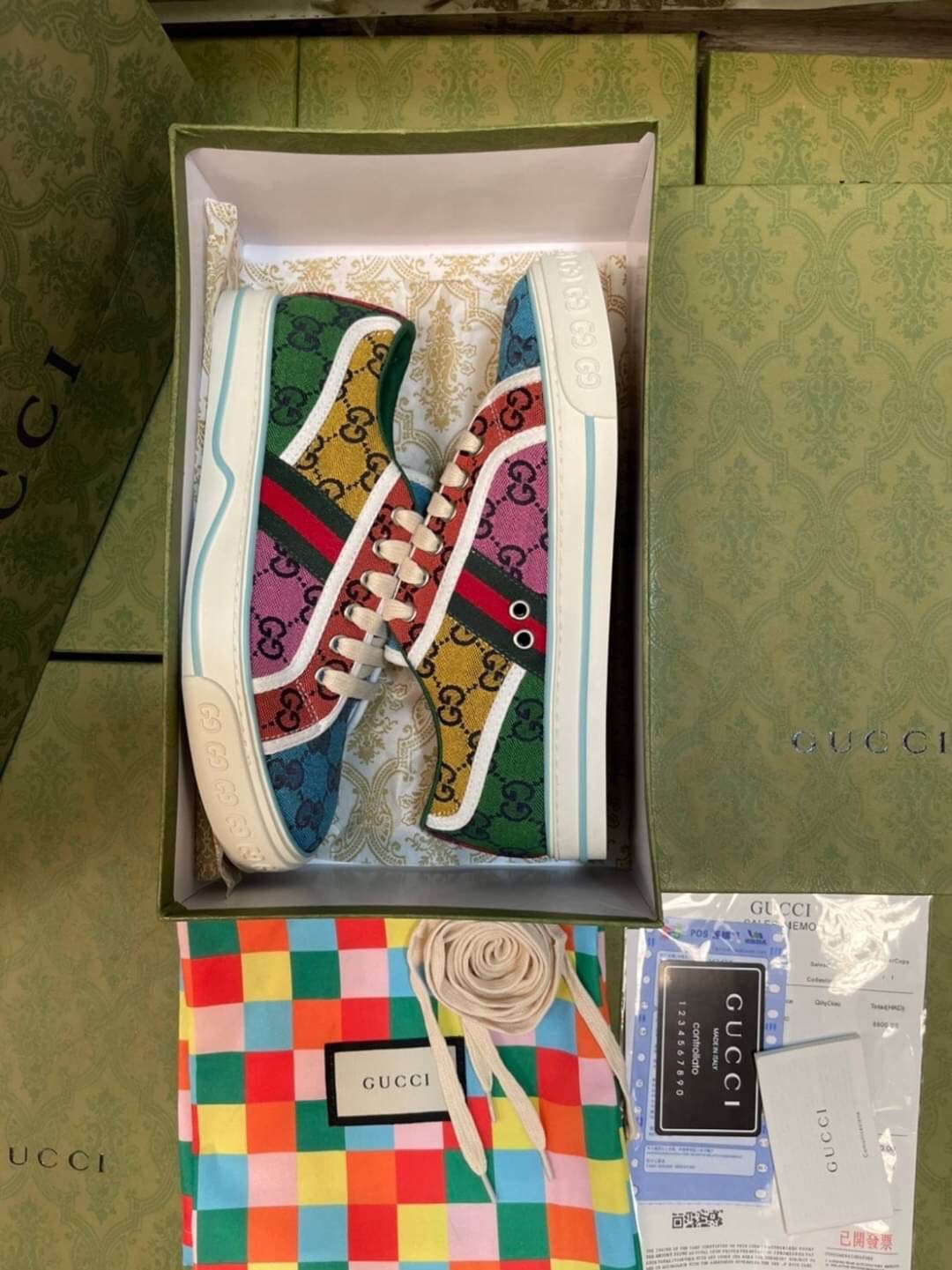 Men's Gucci Tennis 1977 GG Multicolour sneaker