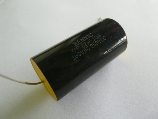 C 22 uF 250VDC/160VAC Bennic XPP