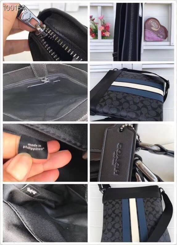 ของแท้ 💯% COACH CHARLES CROSSBODY IN CANVAS WITH VARSITY STRIPE