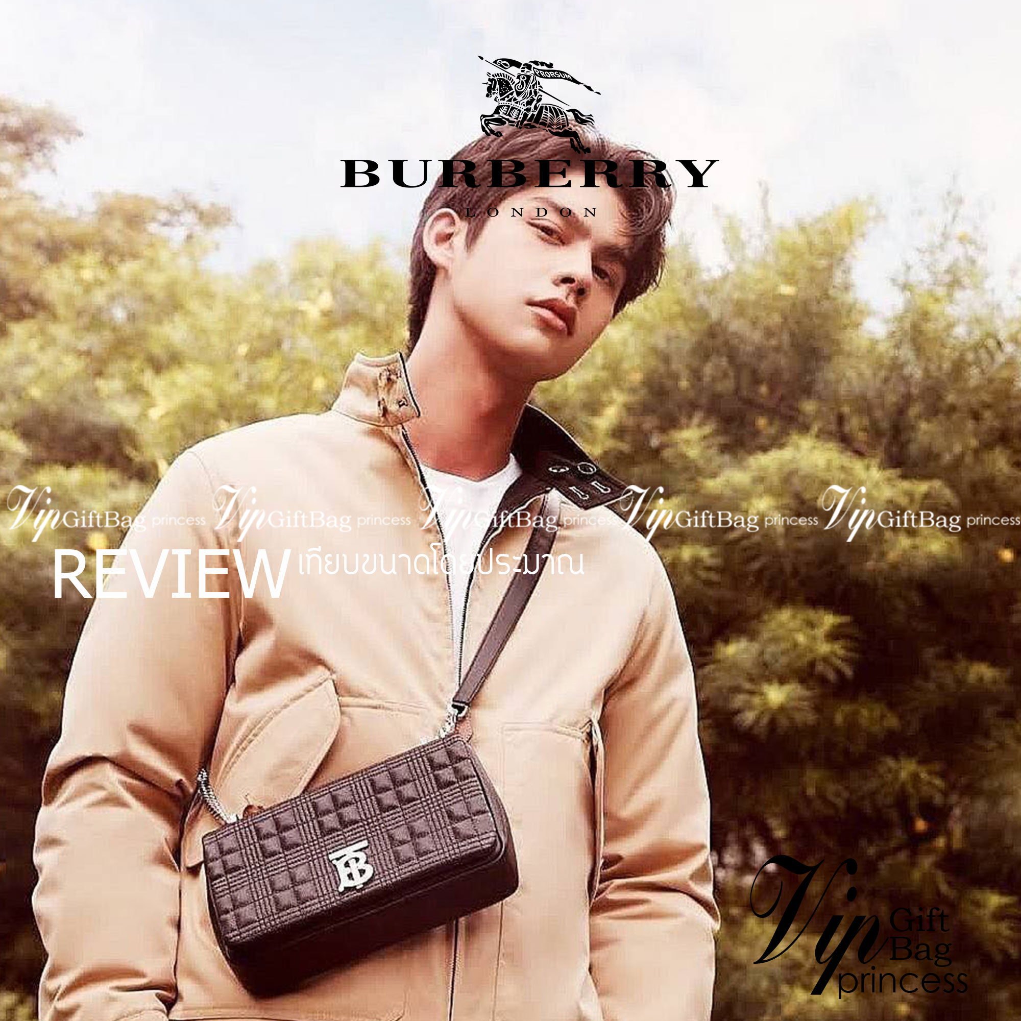 Rare items! รุ่นนี้ที่รอคอย BURBERRY FRAGRANCES QUITED LAMBSKIN BAG หนังแท้ Lambskin นิ่มสวยหรูดูดี เปิดปิดด้วยฝาปิดสัญลักษณ์รูปตัวB ภายในโล่งกว้าง ใส่มือถือ กระเป๋าสตางค์ได้ มาพร้อมสายสะพายโซ่ทองต่อหนังรองบ่าสามารถซ้อนสายสั้นสะพายไหล่ได้ หรือใช้สายยาว Cr