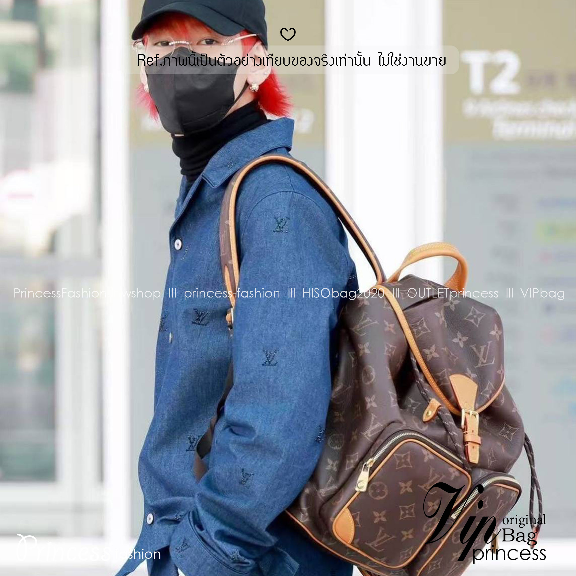 VIP หนังแท้ | LV Montsouris Cargo Backpacks Christopher Monogram กระเป๋าเป้ ลายโมโนแกรมสวยหรูคลาสสิก 🤍 เกรดวีไอพี เกรดดีสุด