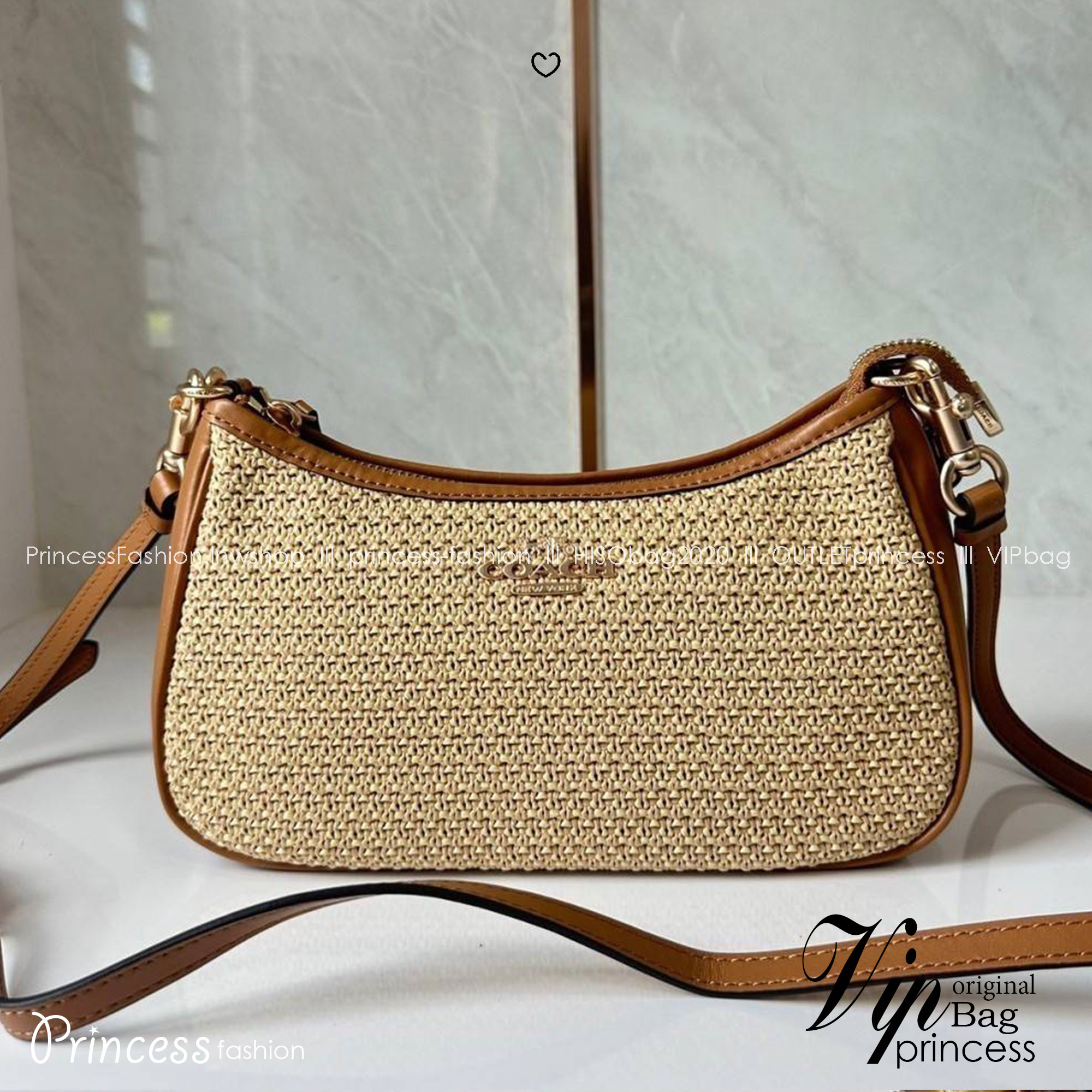 COACH TERI SHOULDER BAG (CR350) กระเป๋าทรงโฮโบ ทรงพอชดีไซน์ใหม่ เกรดท็อปออริ 1:1 สลับแท้ ใช้งานต่างประเทศได้