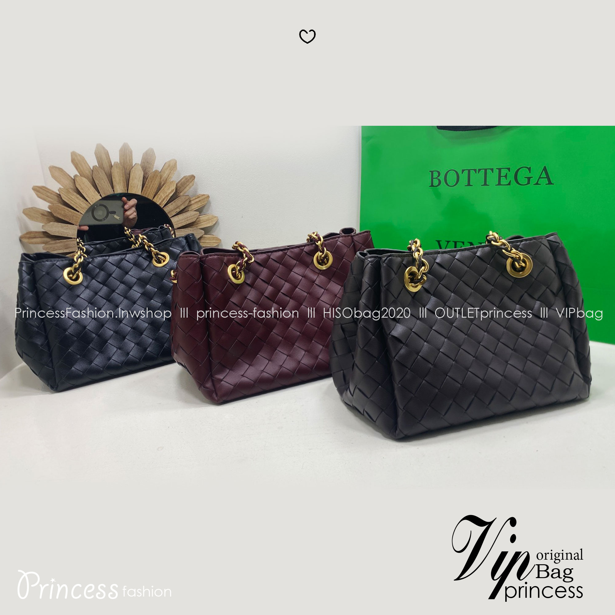 ORI หนังแท้ | Bottega Veneta Parachute Chain small shoulder bag / BV Hobo Bag กระเป๋าสะพายสุดชิค งานสานดีไซน์เรียบหรูโดดเด่น 🤍 เกรดออริจินอล หนังแท้