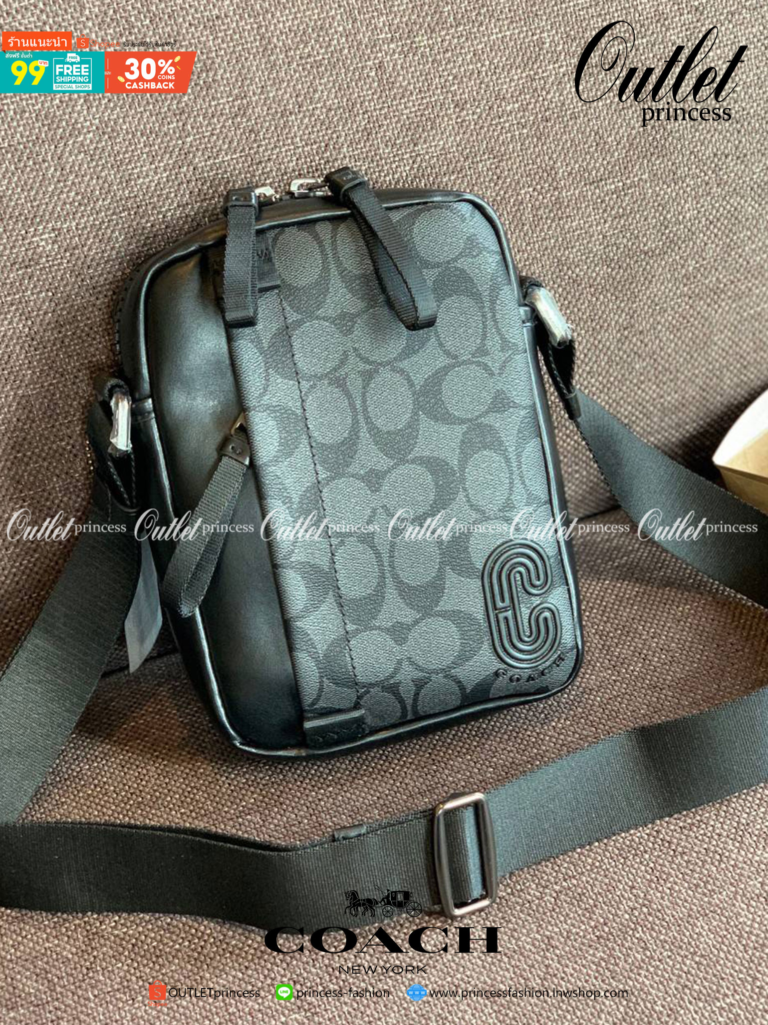 รุ่นที่คุณผู้ชาย2021 ต้องมีค่ะ💥 COACH 6788 EDGE STRADDLE SHOULDER BAG พร้อมส่งที่ไทย น่าใช้มากๆค่าา🔥 กระเป๋าสะพายแบบครอสบอดี้ร์ ทรงสวย หนังแท้นิ่มอย่างดีค่ะ ด้านหน้ามีช่องซิปซ่อนให้หนึ่งช่องนะคะ เปิดปิดช่องหลักแบบซิปคู่ภายในลึก ใส่ของจำเป็