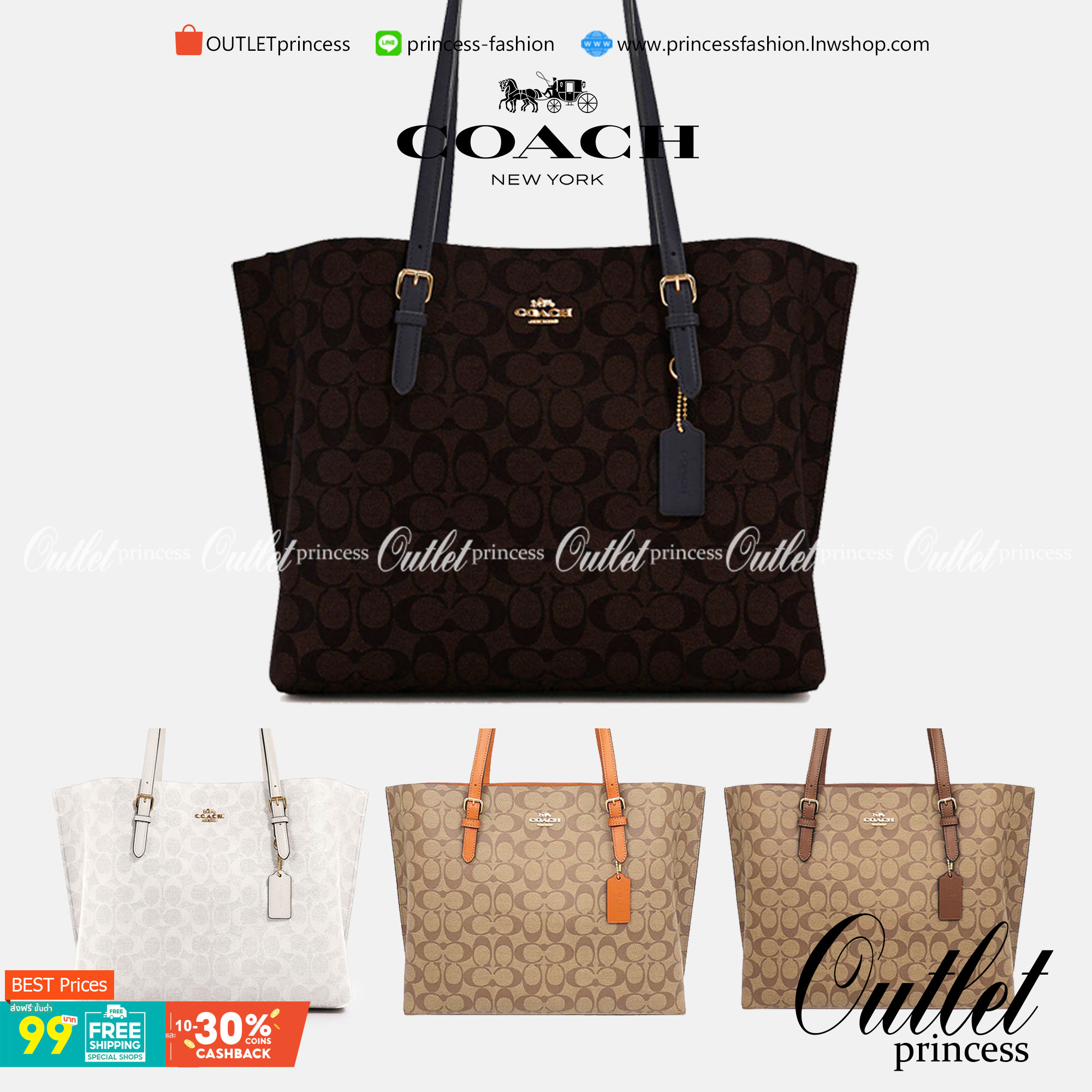 COACH MOLLIE TOTE IN SIGNATURE CANVAS ((1665)) พร้อมส่งอีกครั้ง ห้ามพลาดค่า! กระเป๋าหิ้ว//คล้องไหล่ ใบใหญ่ ทรงTote หนังแท้นิ่มอย่างดีค่ะ ภายในแบ่ง2ช่องใหญ่ สามารถใส่ A4ได้เลย ช่องกว้างมากๆ มีช่องกระเป๋าซิปกลางให้ใส่ของอีกช่องนะคะ