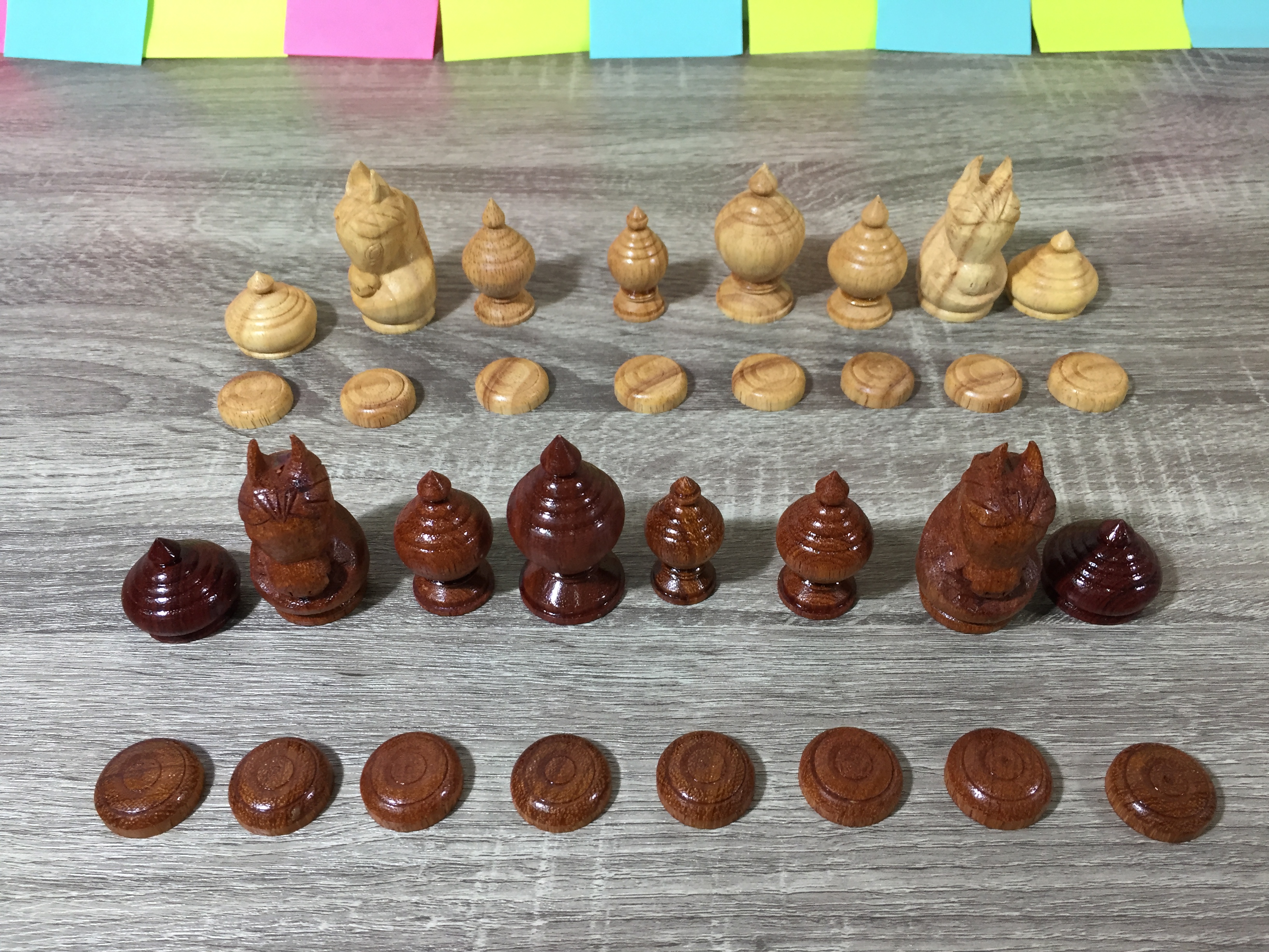 ตัวหมากรุกชุดนกุล (ขุนสูง 6cm.ฐาน 2.6cm.)