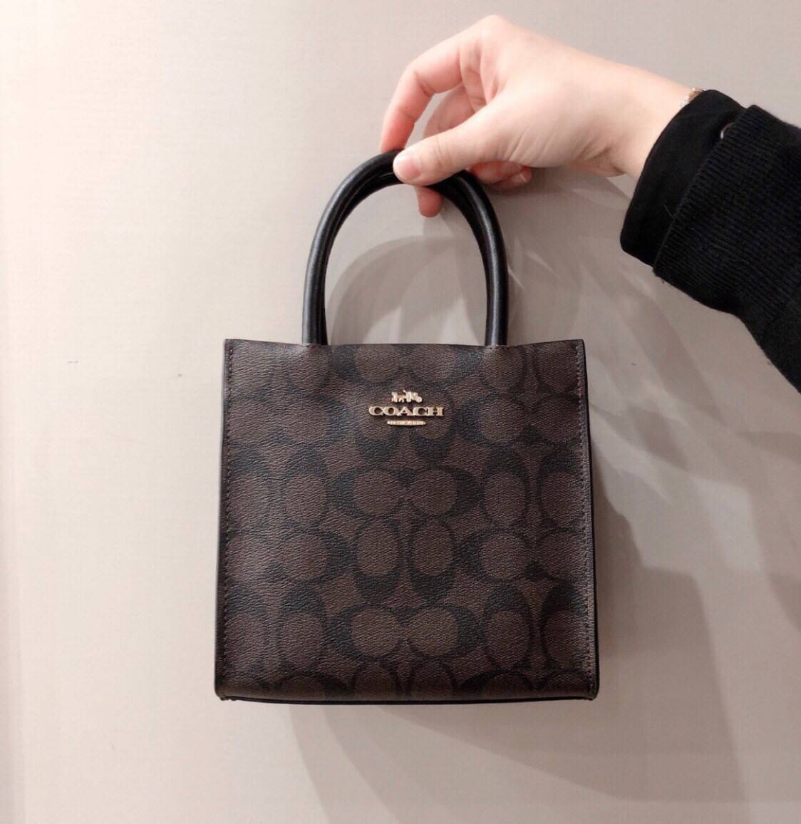 Coach Mini Cally Crossbody In Signature Canvas