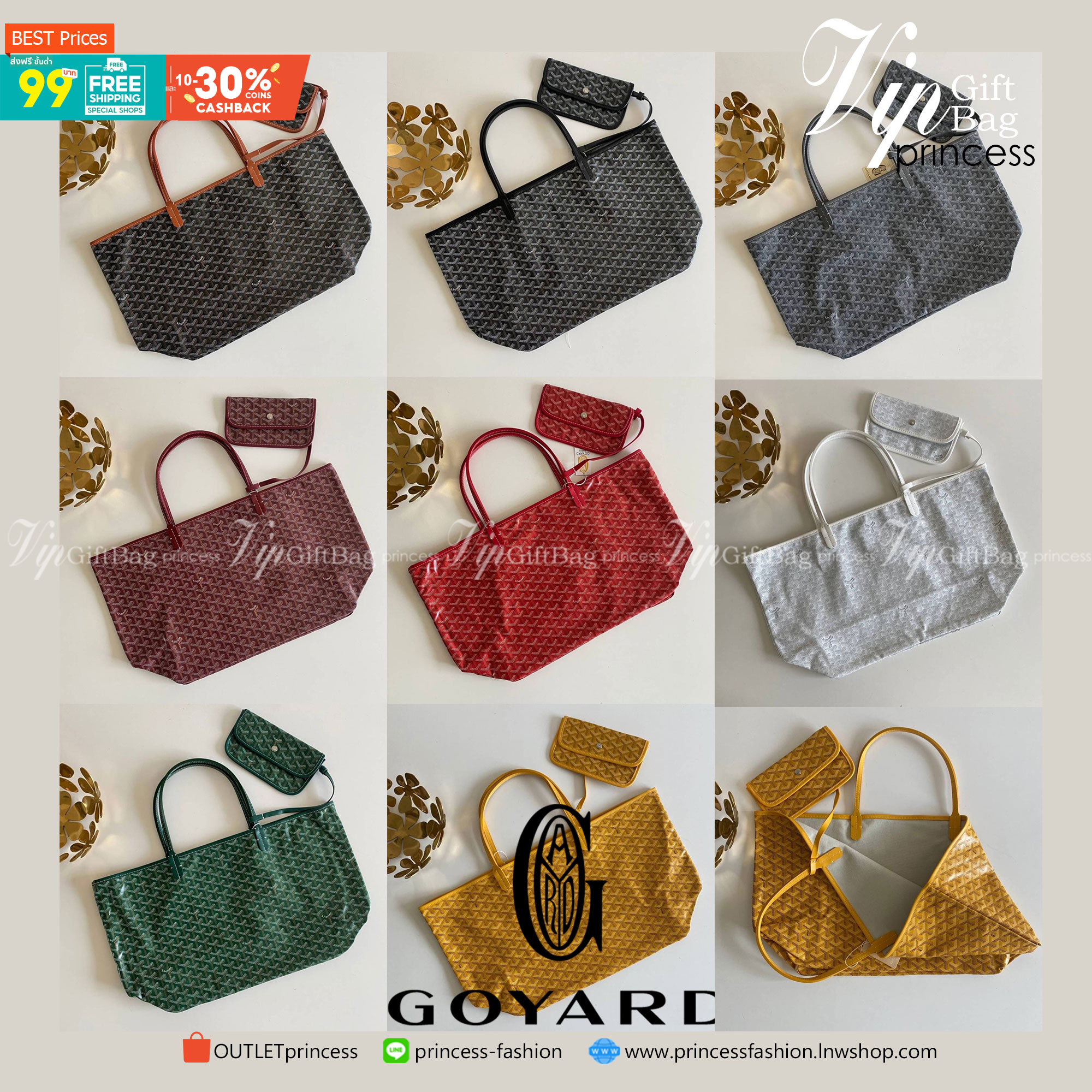 VIP 】หนังแท้ GOYARD SAINT LOUIS GM TOTE BAG กระเป๋าทรง SHOPPING ขนาดใหญ่กำลังดี สวยหรูคลาสสิคไม่มีเอ้าท์ ภายในโล่งกว้าง ใส่สัมภาระได้เยอะจุใจพร้อมส่งที่ไทยจองด่วนเลยค่ะ!