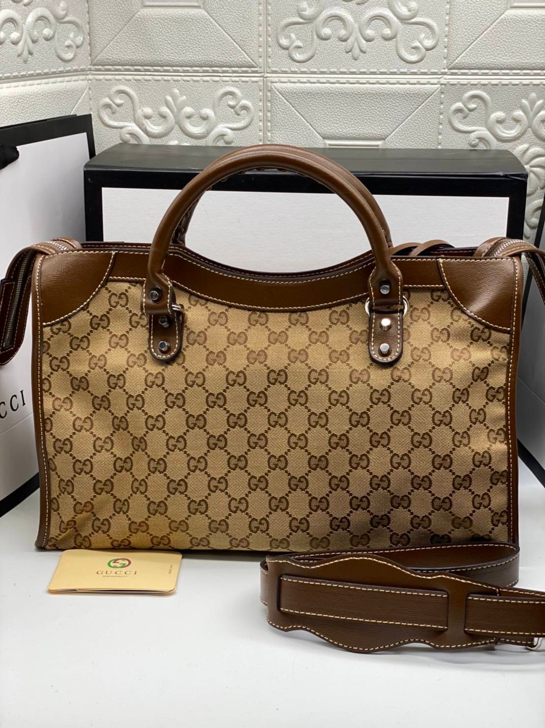 VIP 】หนังแท้ Gucci The Hacker Project medium Neo Classic bag พร้อมส่งที่ไทย