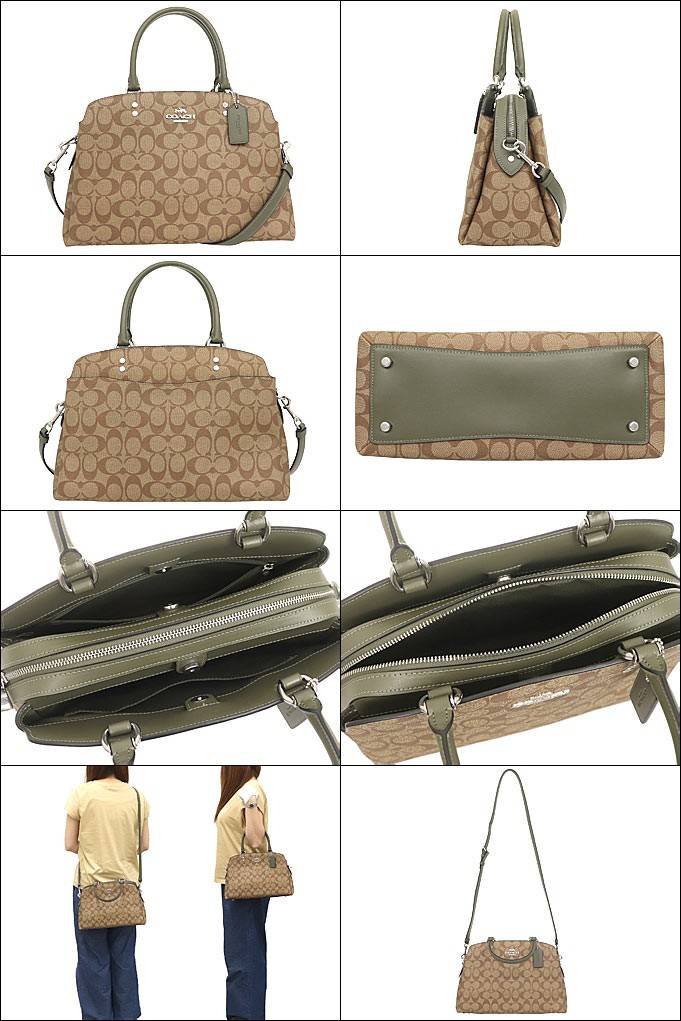 COACH F91495 LILLIE CARRYALL IN SIGNATURE CANVAS สีใหม่ล่าสุด กับรุ่นที่สุดของความขายดี รอบนี้ใบใหญ่จุใจ กระเป๋าสะพายทรงสวย ที่ดีไซน์ออกมาให้ใช้งานง่าย สะดวก สวย หรู ดูดี!! วัสดุหนังแคนวาสเคลือบลาย มาพร้อมสายสะพายข้างและหูจับในตัว ถอดออกถือคล้องแขนเก๋ๆ หร