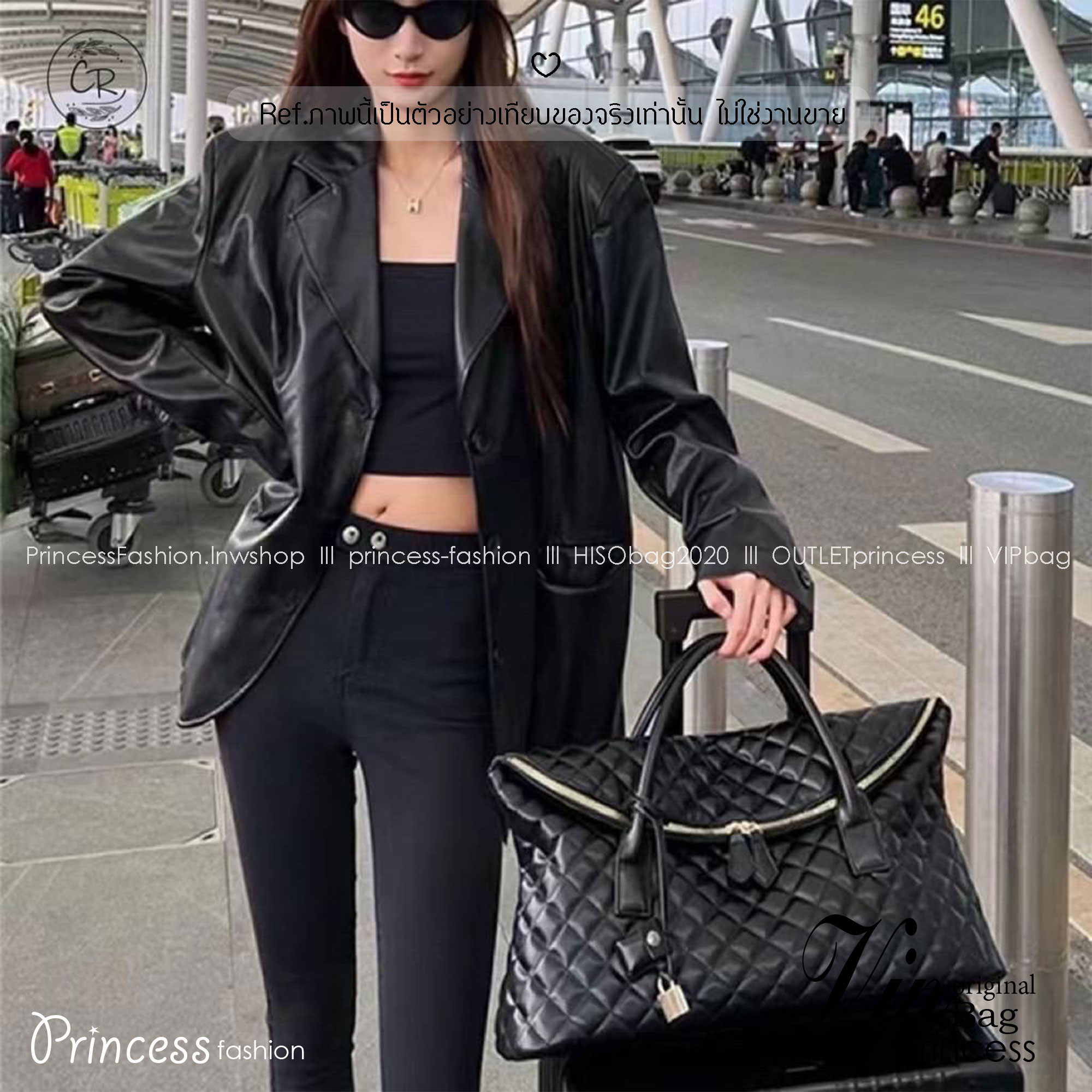 YSL ES GIANT TRAVEL BAG IN QUILTED LEATHER กระเป๋าเดินทางใบใหญ่ ดีไซน์รูปทรงเก๋ ใหม่ล่าสุด ไอเท็มที่ตัวมัมตัวแม่ต้องมี ใบนี้คือที่สุดจริงๆ