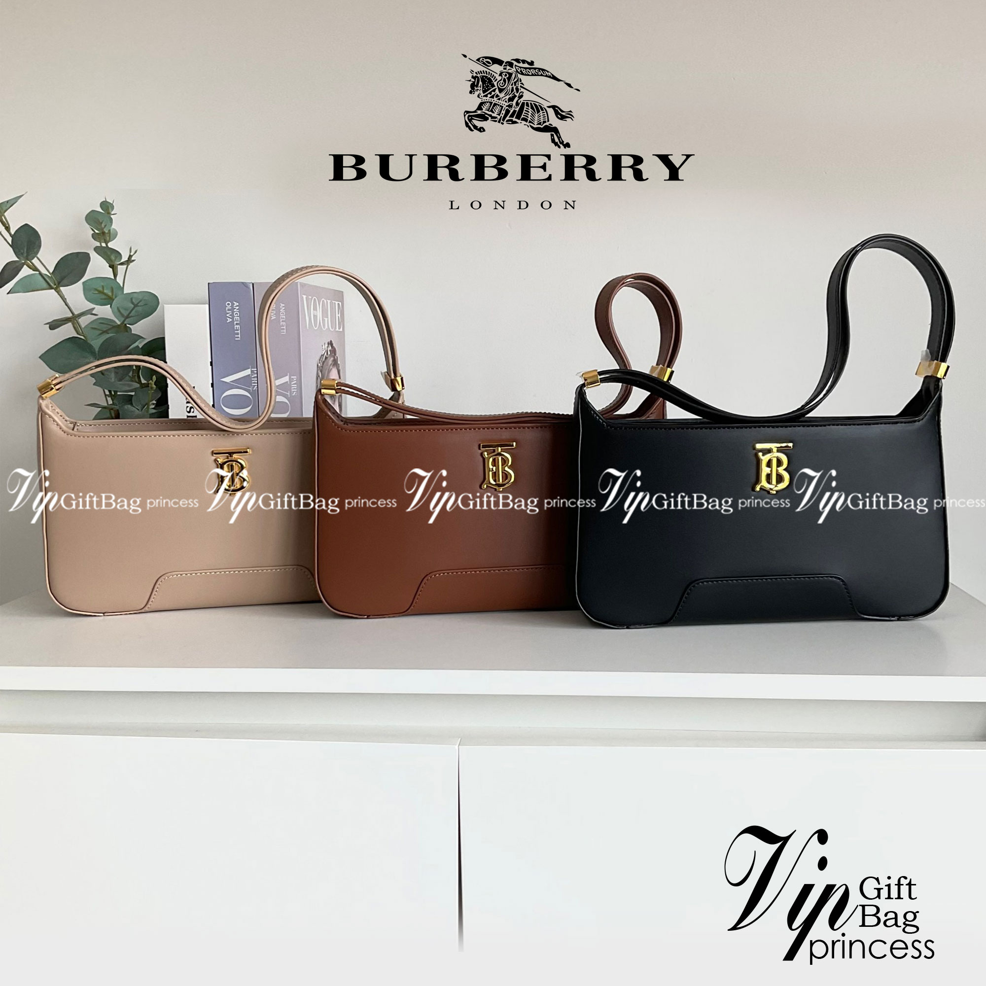 Burberry Leather TB Shoulder Bag / BURBERRY LEATHER SHOULDER BAG ทรงยอดฮิตแห่งปี วัสดุหนังแท้ สวยหรูอยู่ทรง
