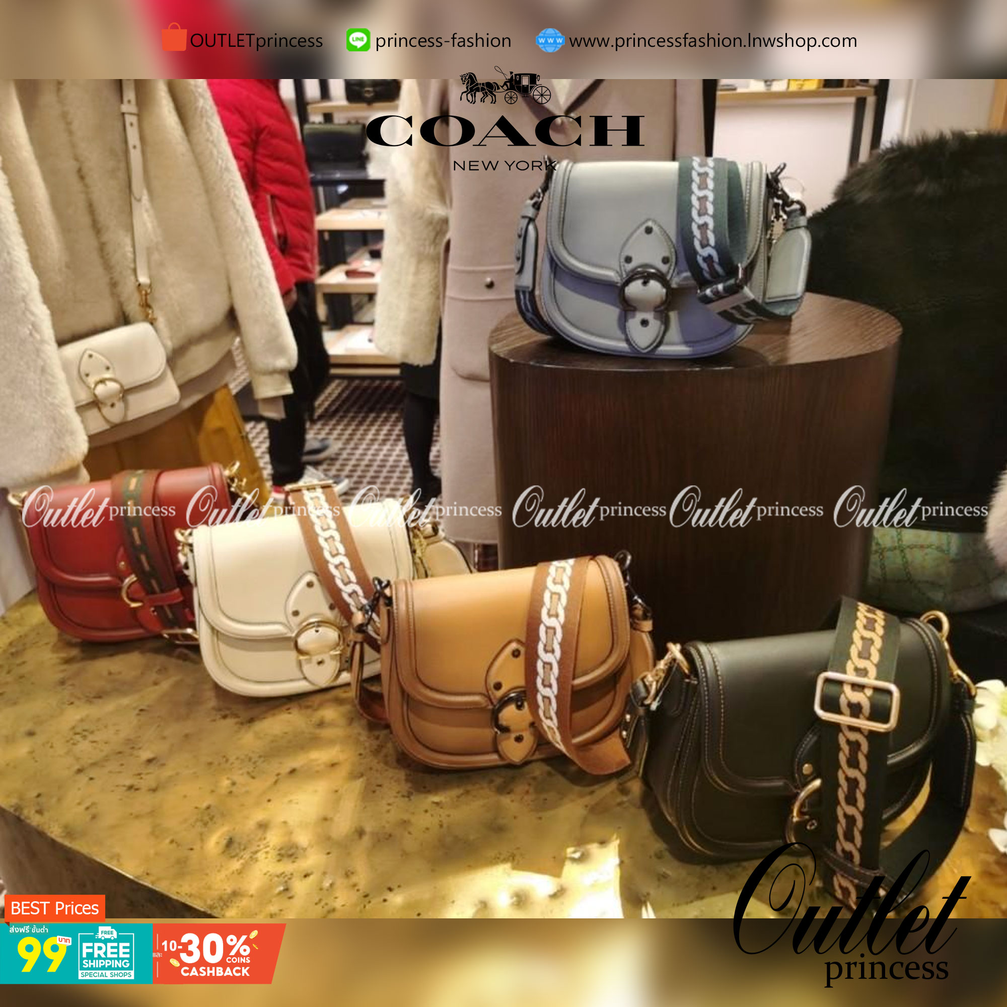 Coach Printed Coated Canvas And Glovetaanned เข้าเพิ่ม 4 แบบ มี 2สาย สายหนังและสายสปอร์ต สุดคุ้มเลยค่าา พร้อมส่งที่ไทยอีกครั้ง ฮอตฮิตไม่เลิกค่ะ ถามหากันเยอะมาก! กระเป๋าสะพายครอสบอดี้ร์ วัสดุหนังแท้ชั้นดีที่สุด! หนังสวย บวกกับอะไหล่แบรนด์ที่ดูเด่นคลาสสิคตร