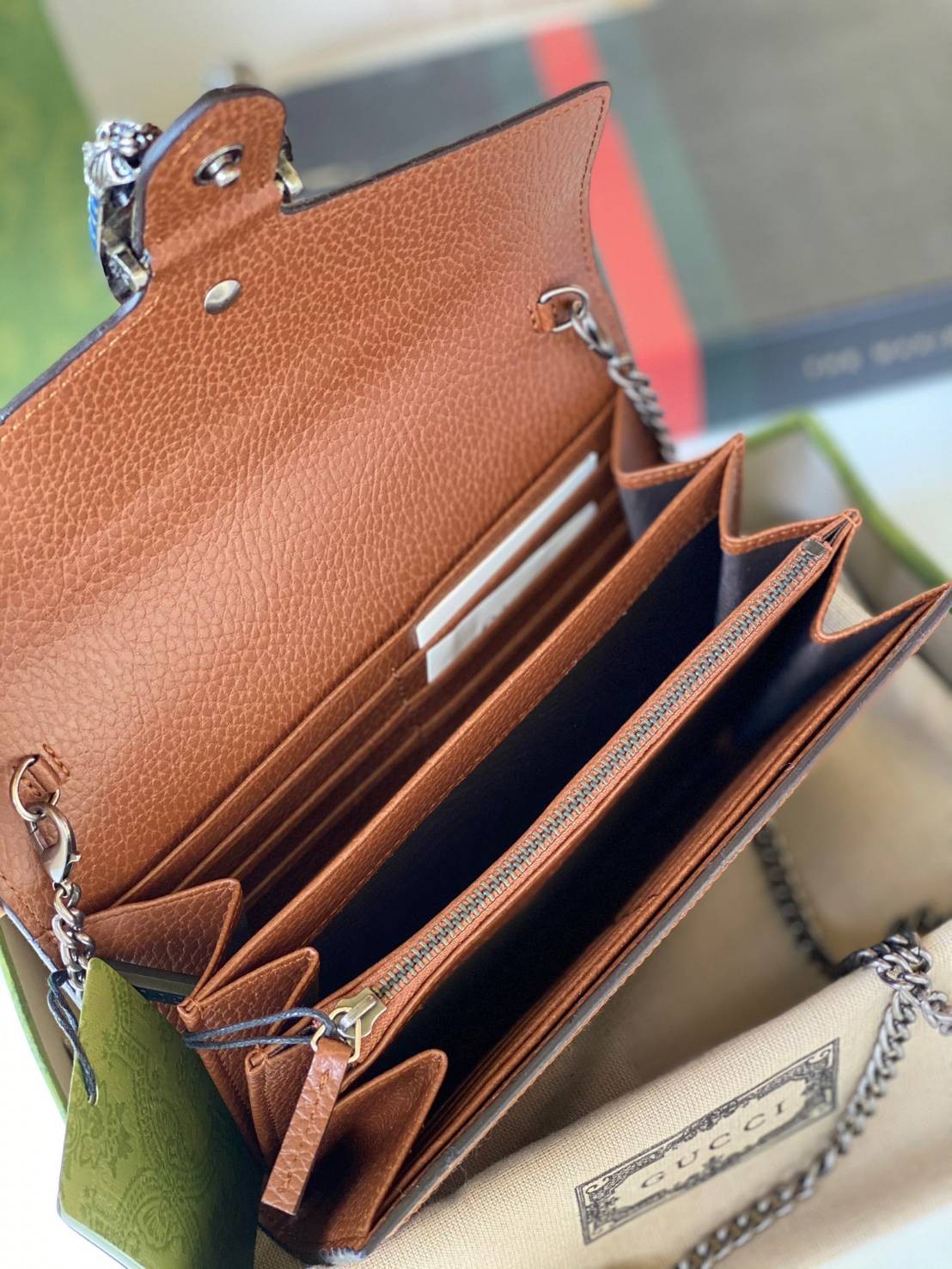 หนังแท้ GUCCI Dionysus mini chain bag / GG Dionysus Wallet พร้อมส่งที่ไทย งานหนังแท้และผ้าแจ็คการ์ดออร์แกนิกอย่างดี พร้อมส่งที่ไทย ภาพสินค้าถ่ายจากงานขายจริง ใช้งานต่างประเทศได้