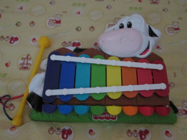 Fisher Price 2 in 1 Xylophone from Mattel : Barnyard Moo-Sical Piano 2XYLO ของเล่นเสริมพัฒนาการสำหรับเด็กมือสอง
