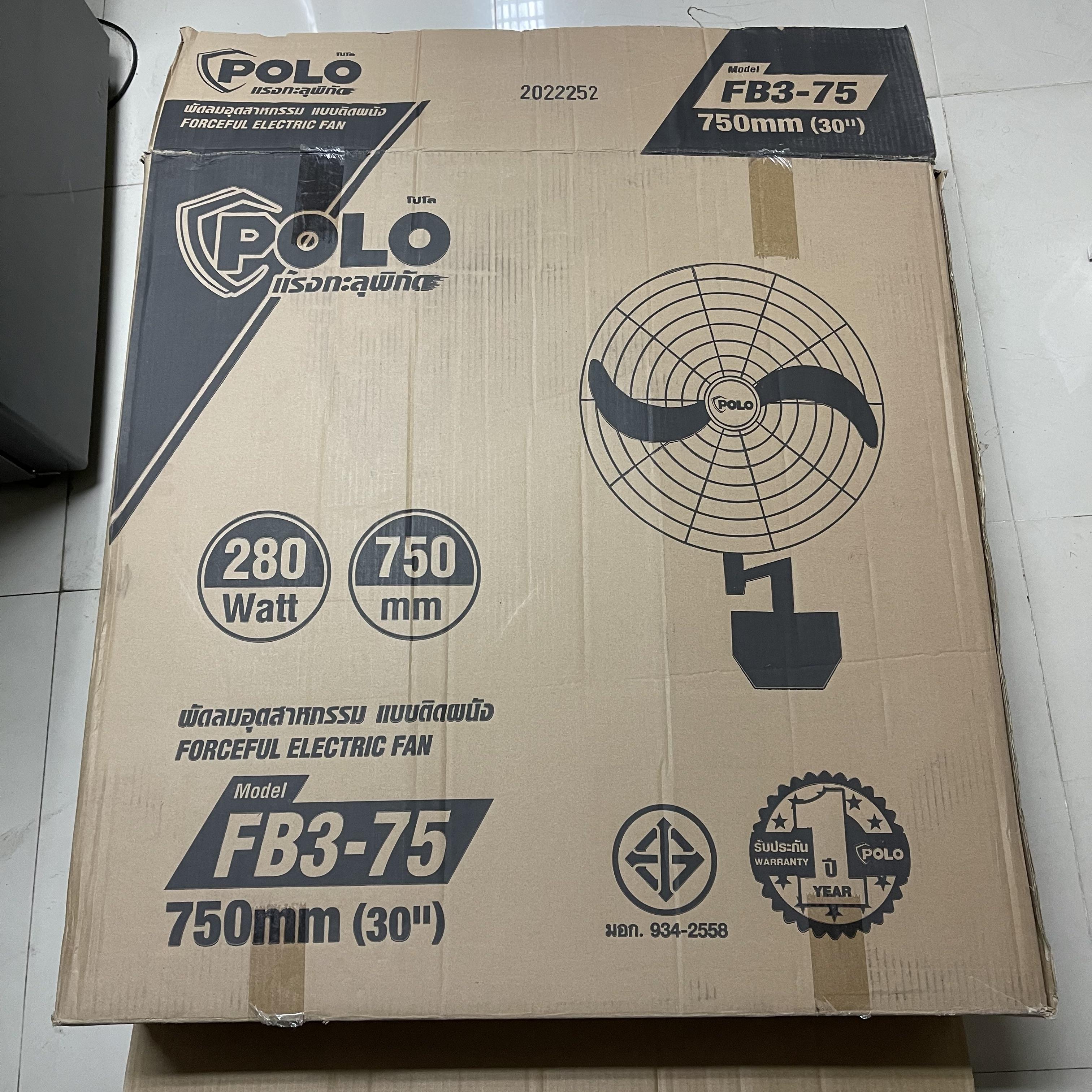 (รหัสสินค้า ร10623, ร10624) POLO พัดลมอุตสาหกรรมติดผนัง ขนาด 30 นิ้ว ** เป็นสินค้าขายตามสภาพ ไม่มีประกันร้าน **