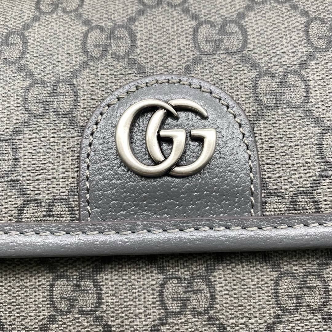 GUCCI OPHIDIA GG SMALL BELT BAG GRAY / Gucci Belt Bag กระเป๋าคาดเอวสีเทา หนังแท้ผสมแคนวาส หล่อ สวย เท่ คูลๆ ควรมีเข้ากับทุกชุด ใช้ได้ตลอดกาล ไม่ตกยุค เกรดออริ 1:1 สลับแท้