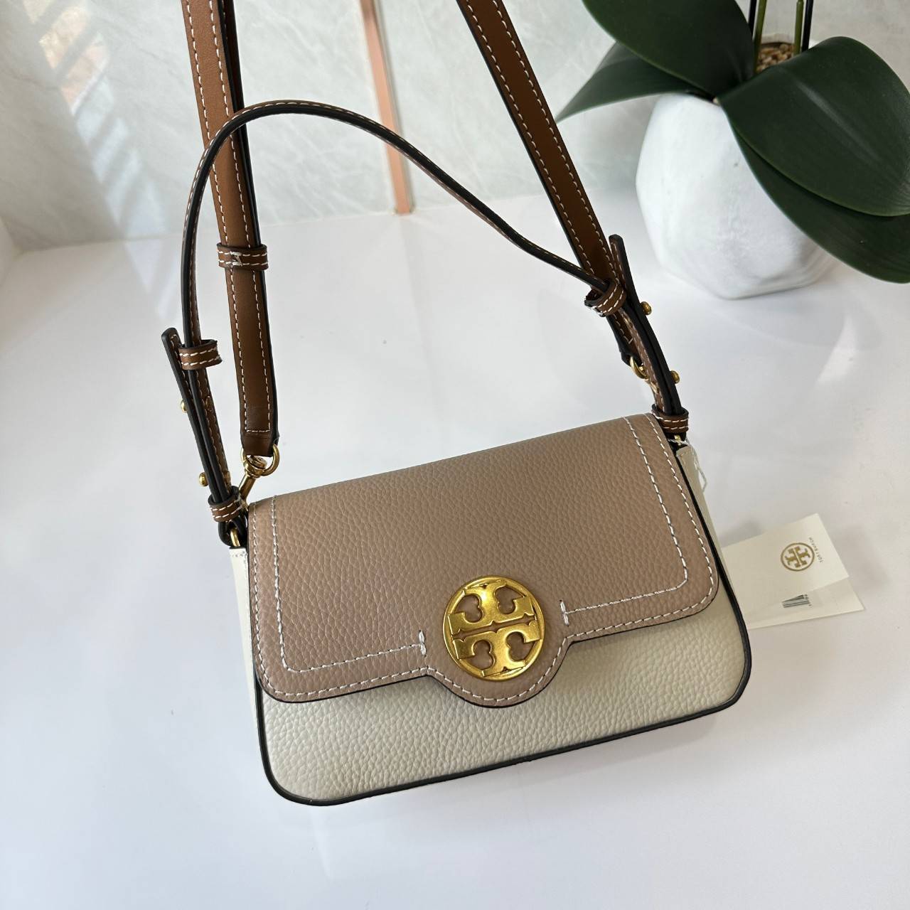 MINI พร้อมส่ง 2 สี TORY BURCH FELIX MINI CROSSBODY BAG กระเป๋าสะพาย เกรดท็อปออริ เกรดดีสุด สลับแท้ 1:1