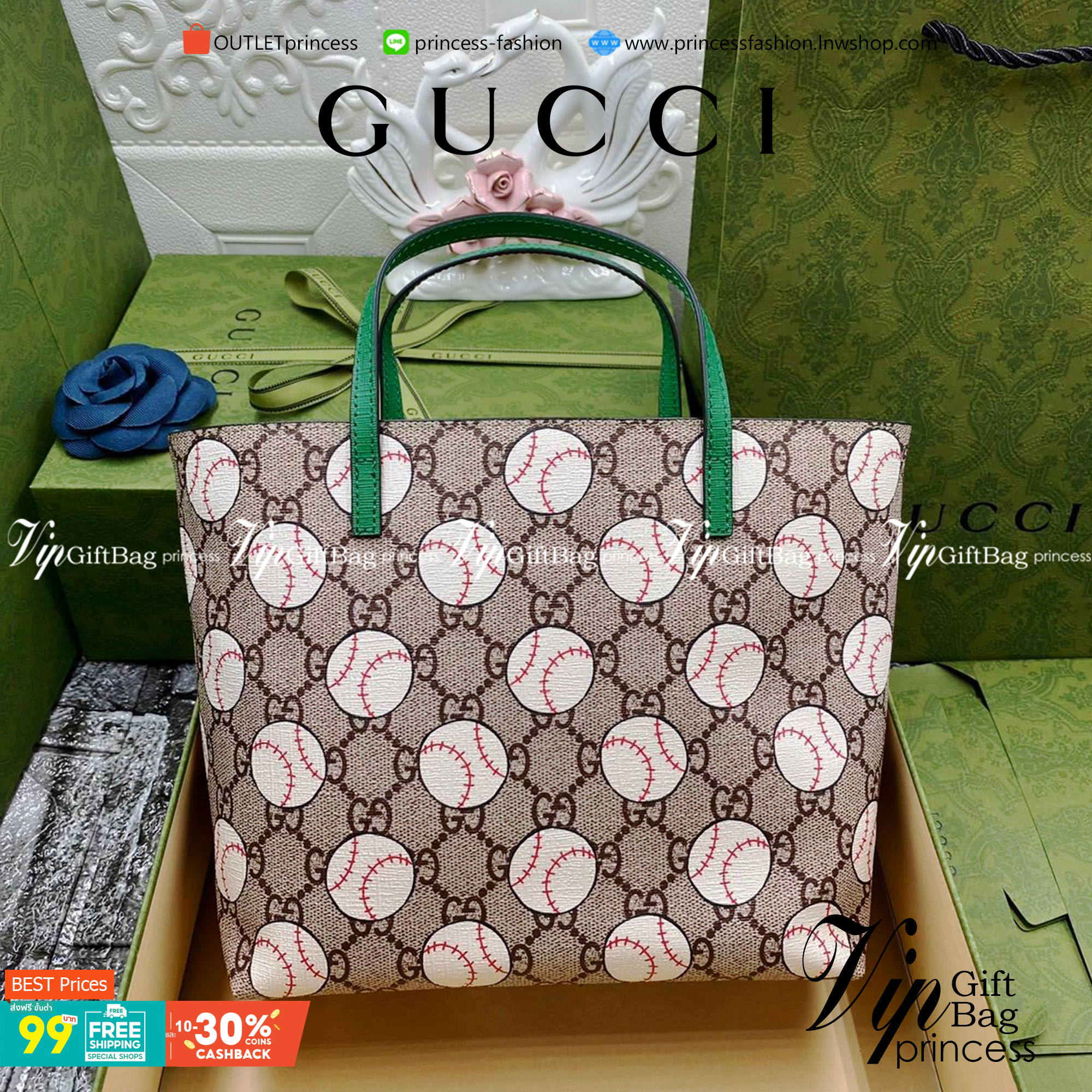 VIP 】Animal-Friendly Gucci Kid Tote Bag งานหนังแท้ทรงตั้งสวย ขนาดกะทัดรัด จุของได้เยอะ ใช้ได้ทั้งเด็กและผู้ใหญ่ น่ารักมากค่ะ **รุ่นขายดีตลอดกาล**