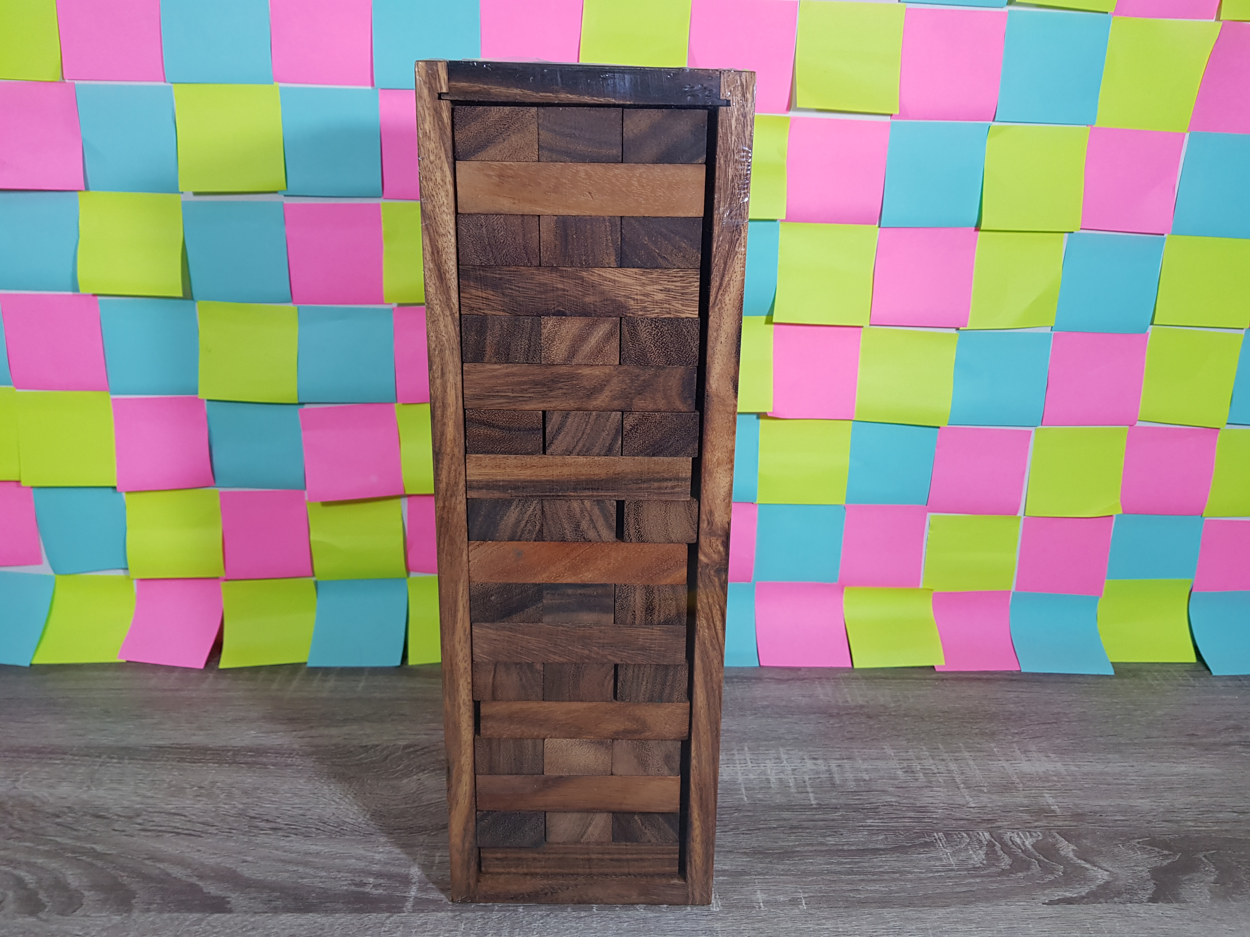 Jenga เจงก้า คอนโดไม้ เกมดึงไม้ เกมตึกถล่มแบบไม้ไซส์จัมโบ้ (Size XXL)