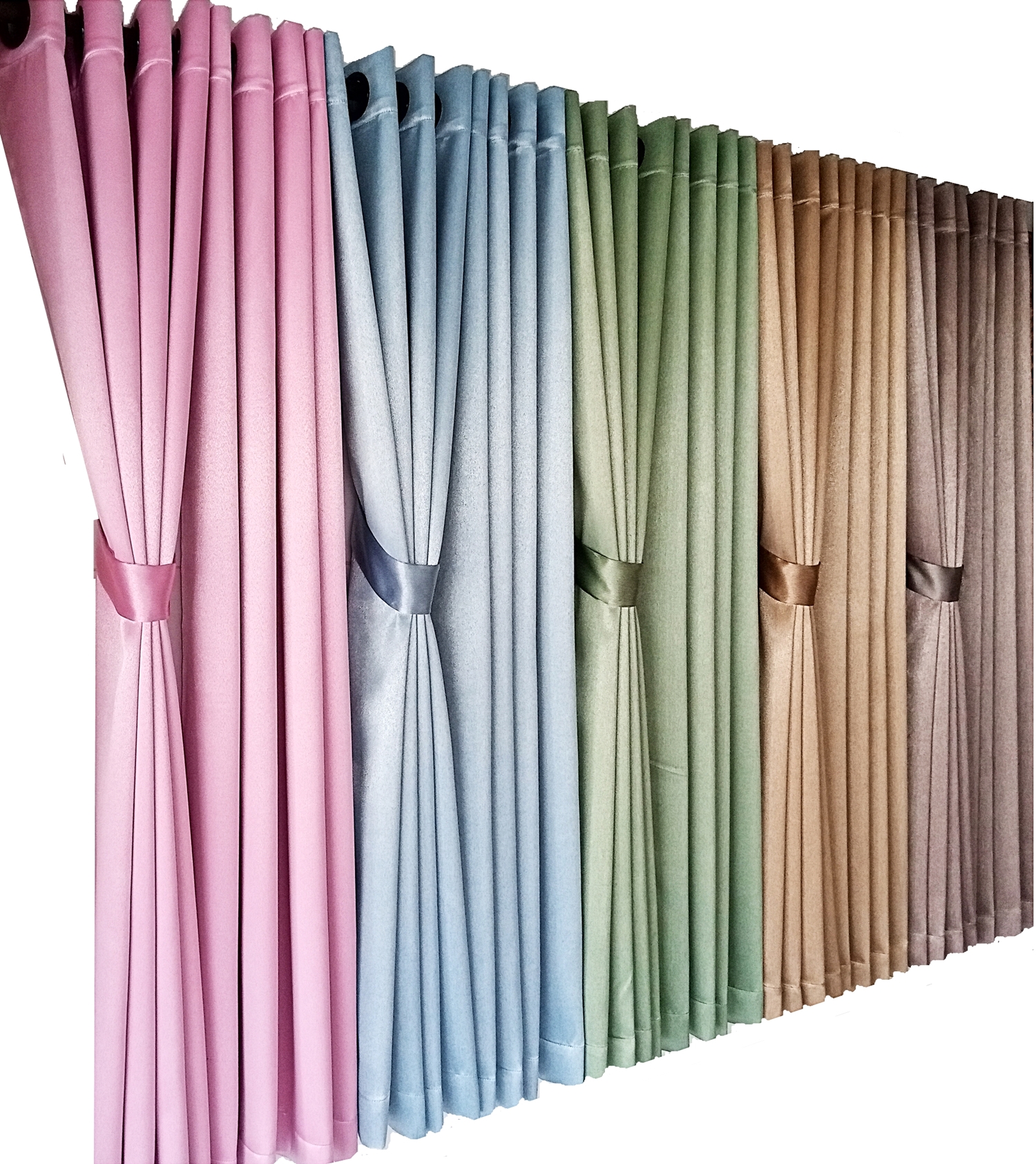 ผ้าม่านก.130*ส.150 ซม./ผืน UV 95% รุ่นโบนิตา สีน้ำตาลทอง