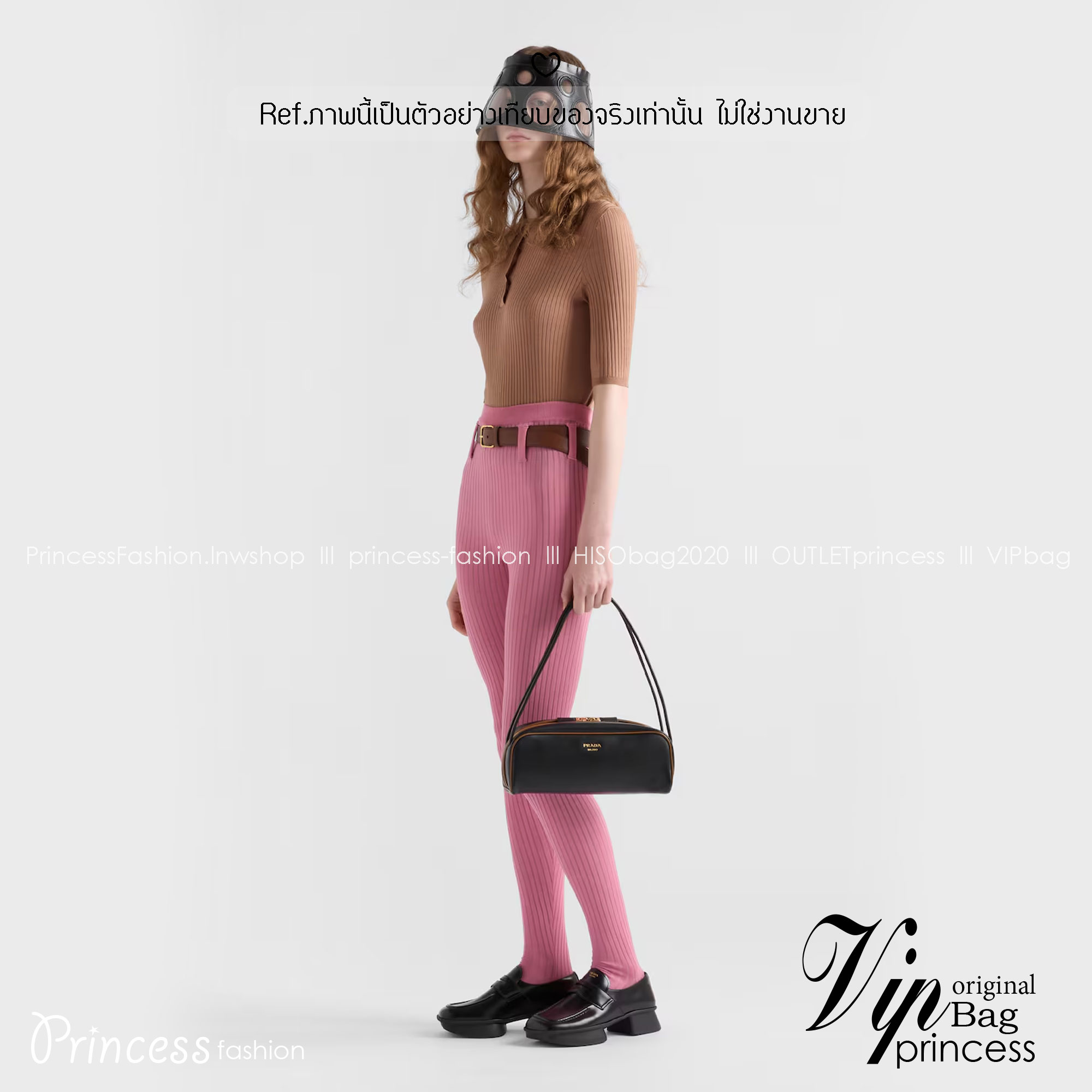 TOP ORI หนังแท้ | Prada Swing smooth leather shoulder bag / Prada Hobo Bag กระเป๋าสะพายสไตน์สปอร์ตเรียบหรูดีไซน์ใหม่เรียบง่าย หนังแท้เรียบสวยสัมผัสนุ่มละมุน โทนสีทูโทนแต่งแต้มสีสันให้โดดเด่น