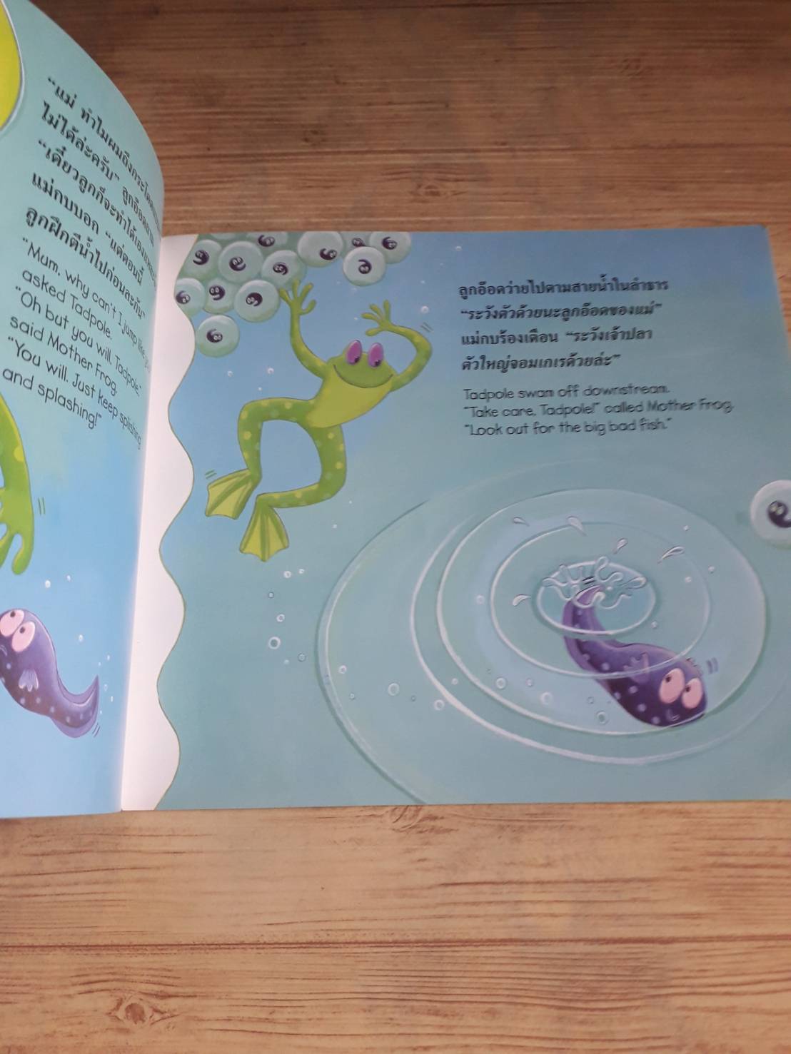 ลูกอ๊อดอยากกระโดด (The Teeny Weeny Tadpole) Sheridan Cain เรื่อง Jack Tickle ภาพ***สินค้าหมด***