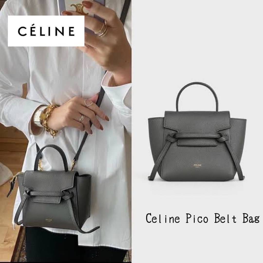 Celine Pico Belt Bag / Celine Belt Bag (ใบเล็ก) อีกหนึ่งคอลเลคชั่้นที่ได้รับความนิยมอย่างมาก บ่งบอกความเป็นตัวตนของแบรนด์ กลิ่นอายความคลาสสิก