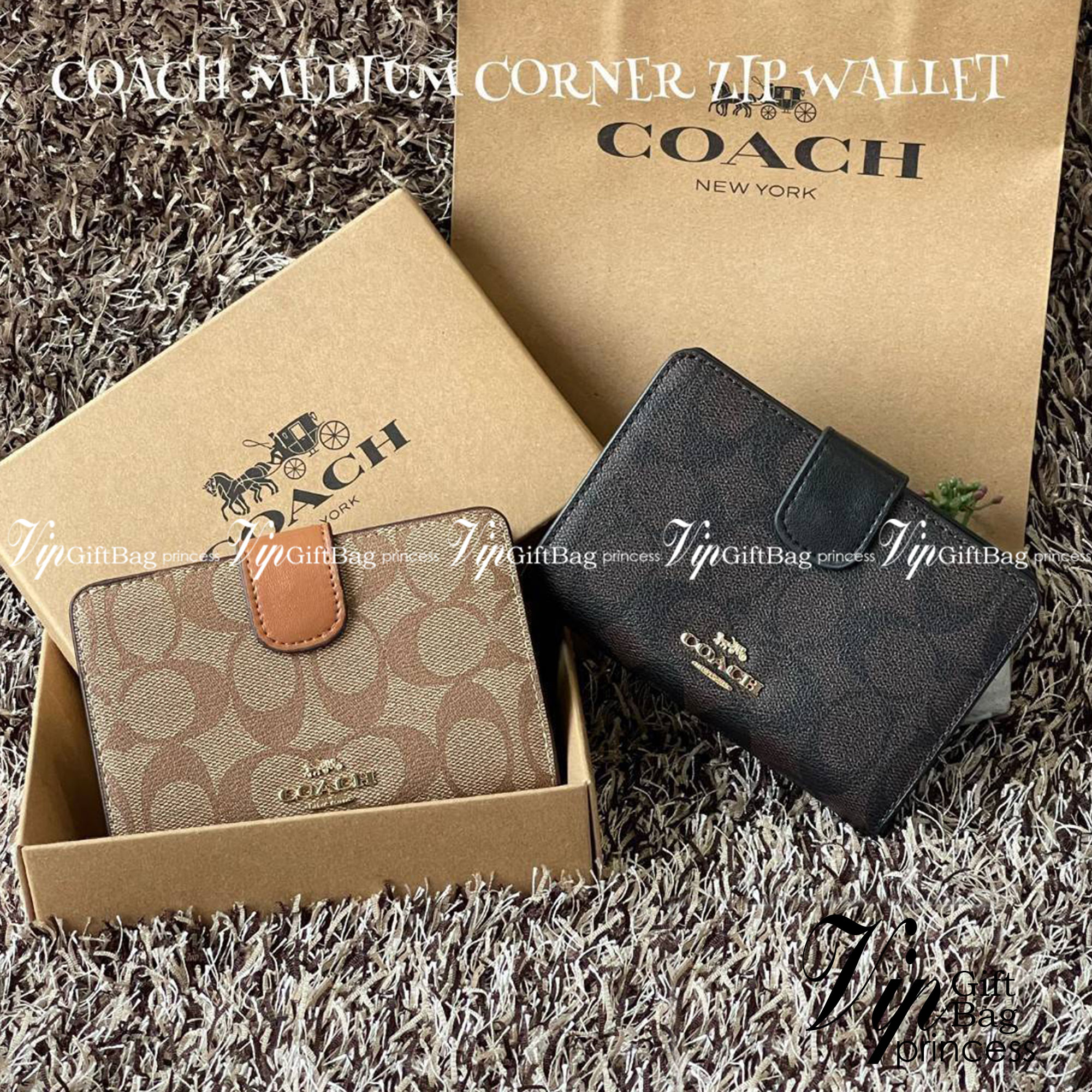 COACH MEDIUM CORNER ZIP WALLET กระเป๋าสตางค์ขนาดกลางที่ถือว่าเป็นไอเทม Must Have ของทุกเพศทุกวัยที่ต้องพกติดตัวไว้ตลอดเวลา เพราะนอกจากจะช่วยจัดเก็บเงิน บัตรประชาชน บัตรเครดิตและต่าง ๆ ให้เป็นระเบียบเรียบร้อยยังต้องคำนึงถึงประโยชน์ใช้สอยร่วมด้วย กระเป๋าสตา