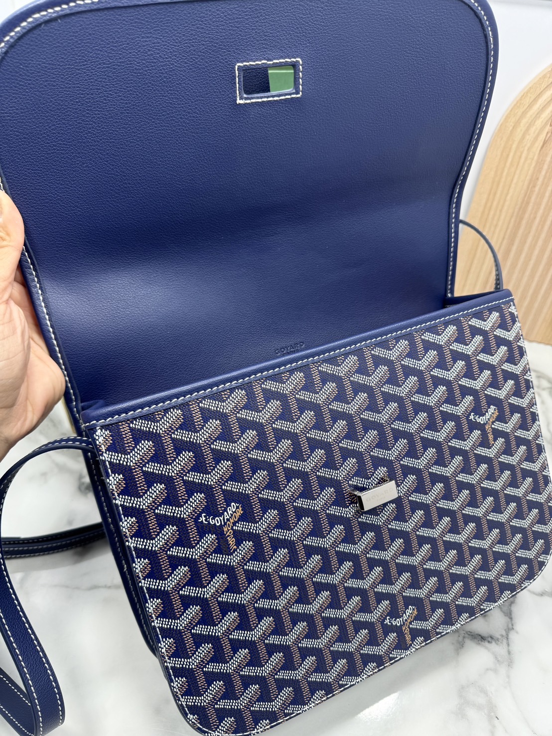 ORI | สลับแท้ GOYARD Belvedere MM Bag 29cm กระเป๋าสะพายทรงแมสเซ็นเจอร์แบรนด์หรูสัญชาติฝรั่งเศส หนังแท้ แคนวาสแท้อย่างดี