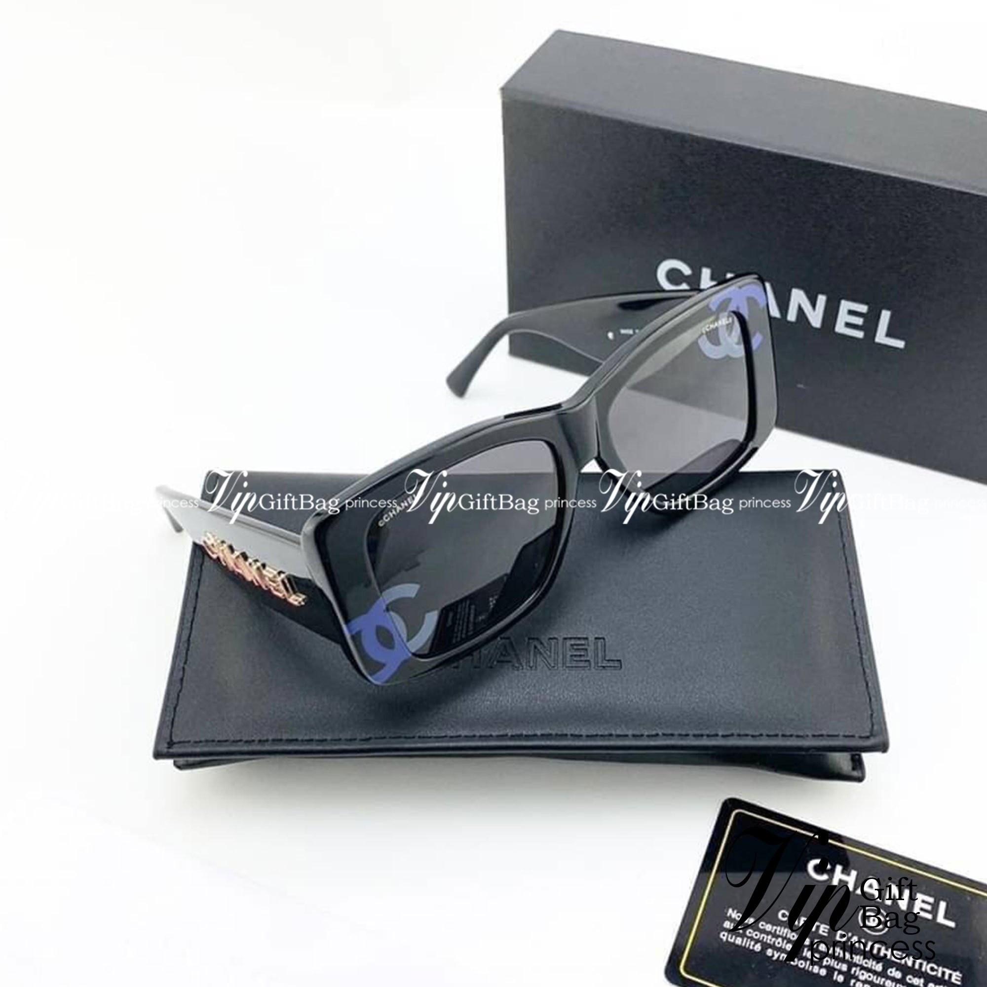 CHANEL SUNGLASSES แว่นตากันแดดชาแนล เกรดออริจินอล 1:1 งานสวยสุด คุณภาพดี Hi-quality กันแดดเต็มประสิทธิภาพ UV protection ภาพถ่ายจากสินค้าจริง