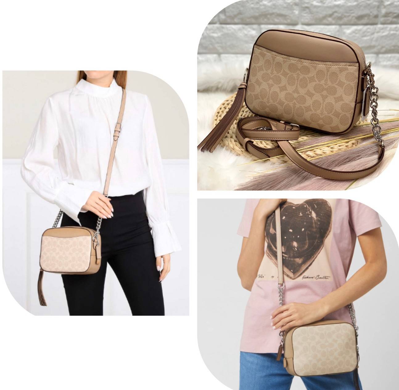 COACH SIGNATURE CROSSBODY BOX BAG ((F31208)) 🔺สินค้าขายดี กระเป๋าสะพายวัสดุหนังแท้ จาก coach factory outlet หนังนิ่ม ทรงสวย ตัวกระเป๋าลายแบรนด์ ตัดขอบหนังเรียบได้สวยงามค่ะ ด้านหน้า-หลัง มีช่องสำหรับใส่ของ เปิดปิดกระเป๋าแบบซิป ที่จับเป็นพวงหนังอะไห